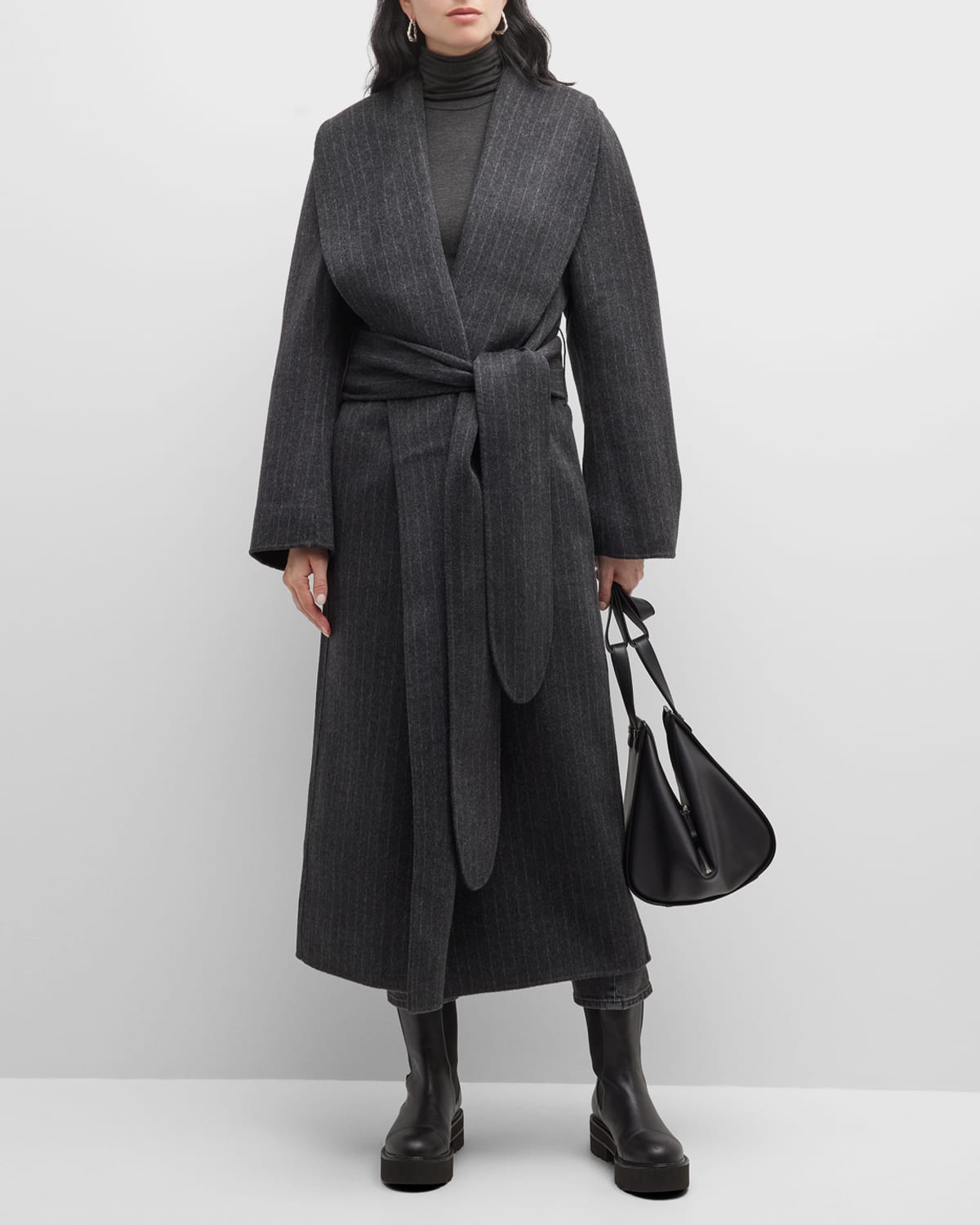 Toteme Belted Long Wool Robe Coat Neiman Marcus | forum.iktva.sa