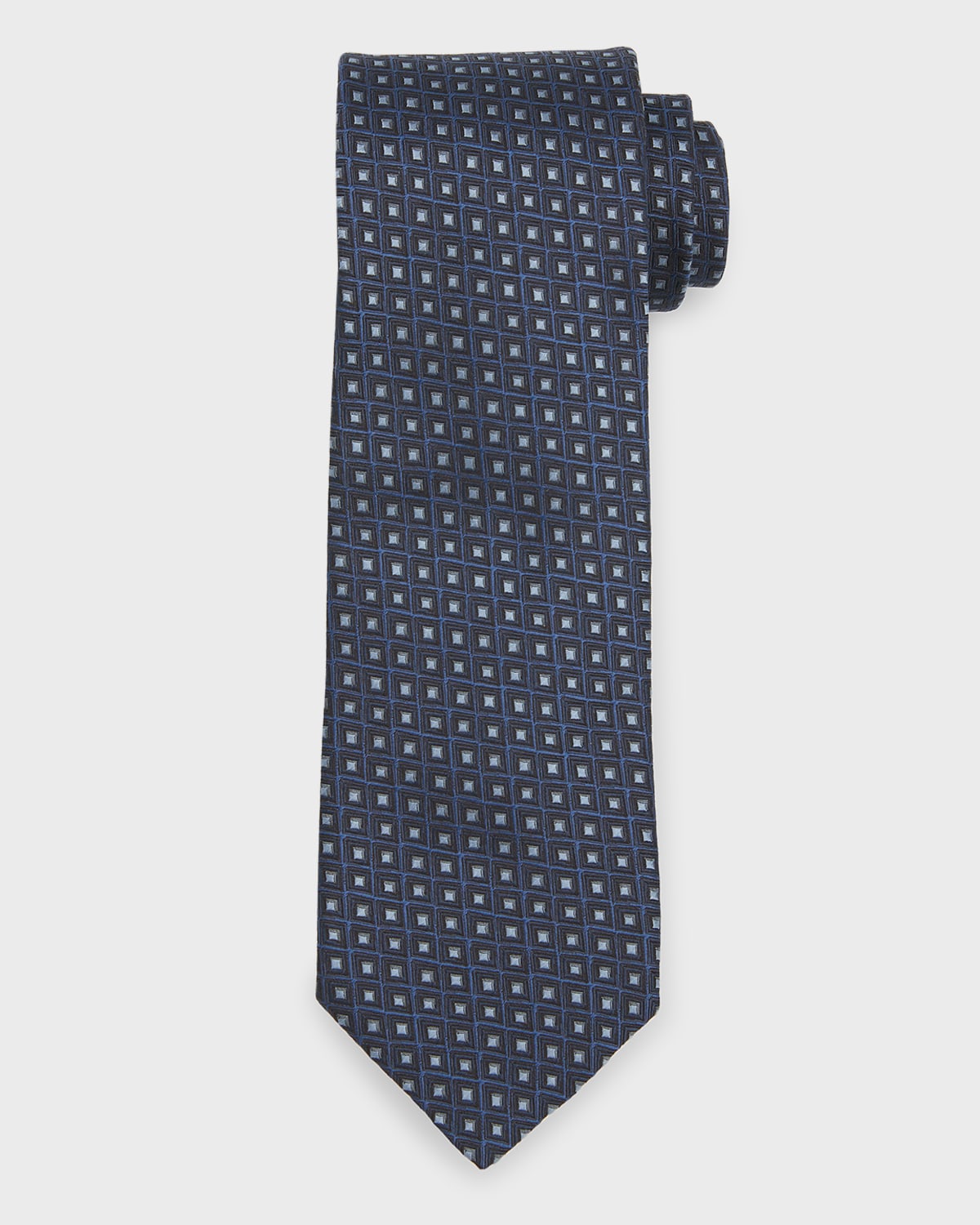 Charvet Men's Geometric Jacquard Silk Tie | Neiman Marcus