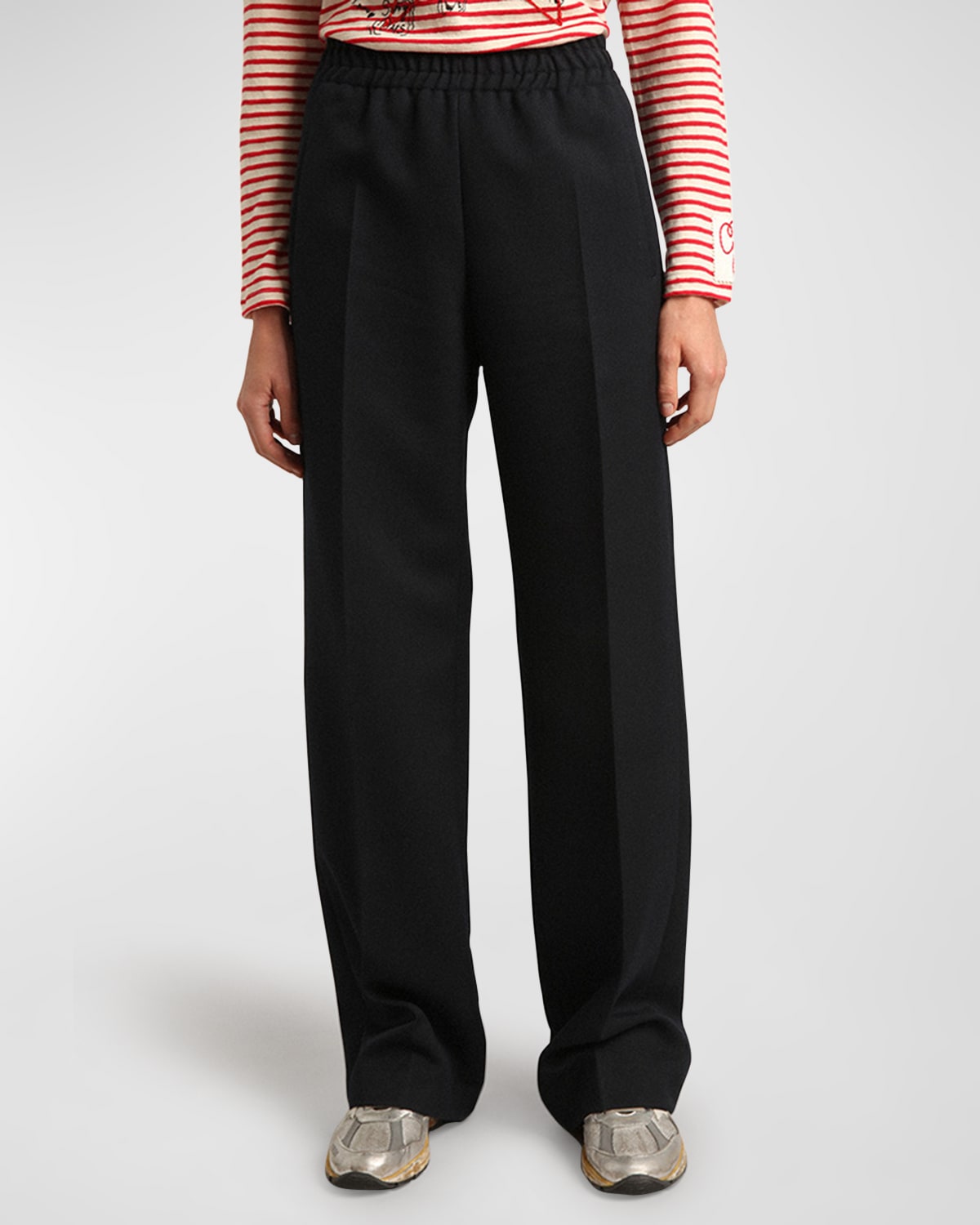 Golden Goose Star Collection Wide-Leg Track Pants | Neiman Marcus