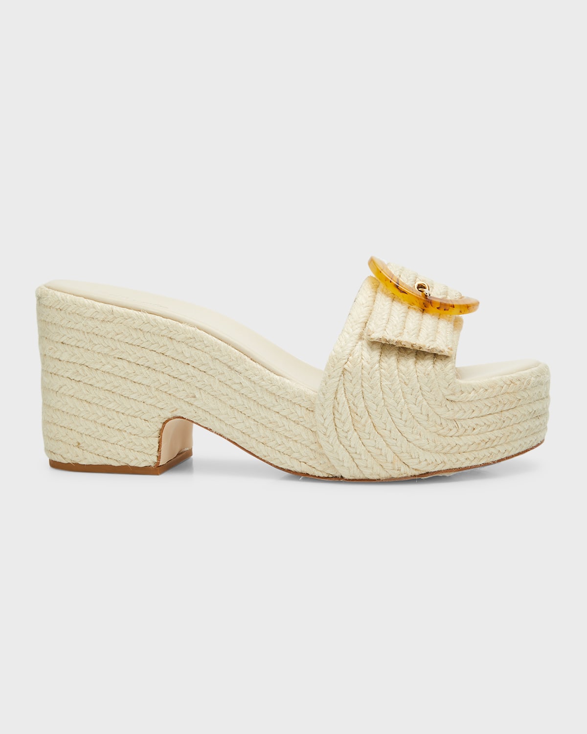 Cult Gaia Mama Clear Platform Slide Sandals | Neiman Marcus