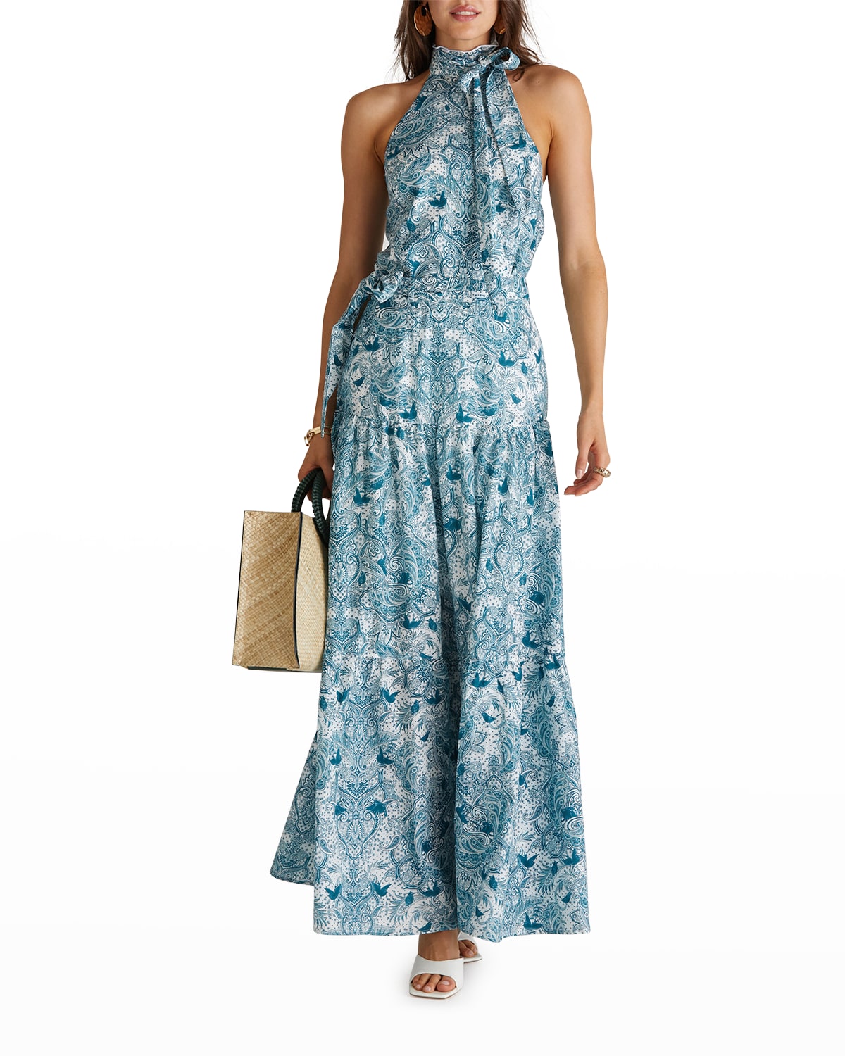 Aqua Blu Australia Carolina Embroidered Maxi Skirt | Neiman Marcus