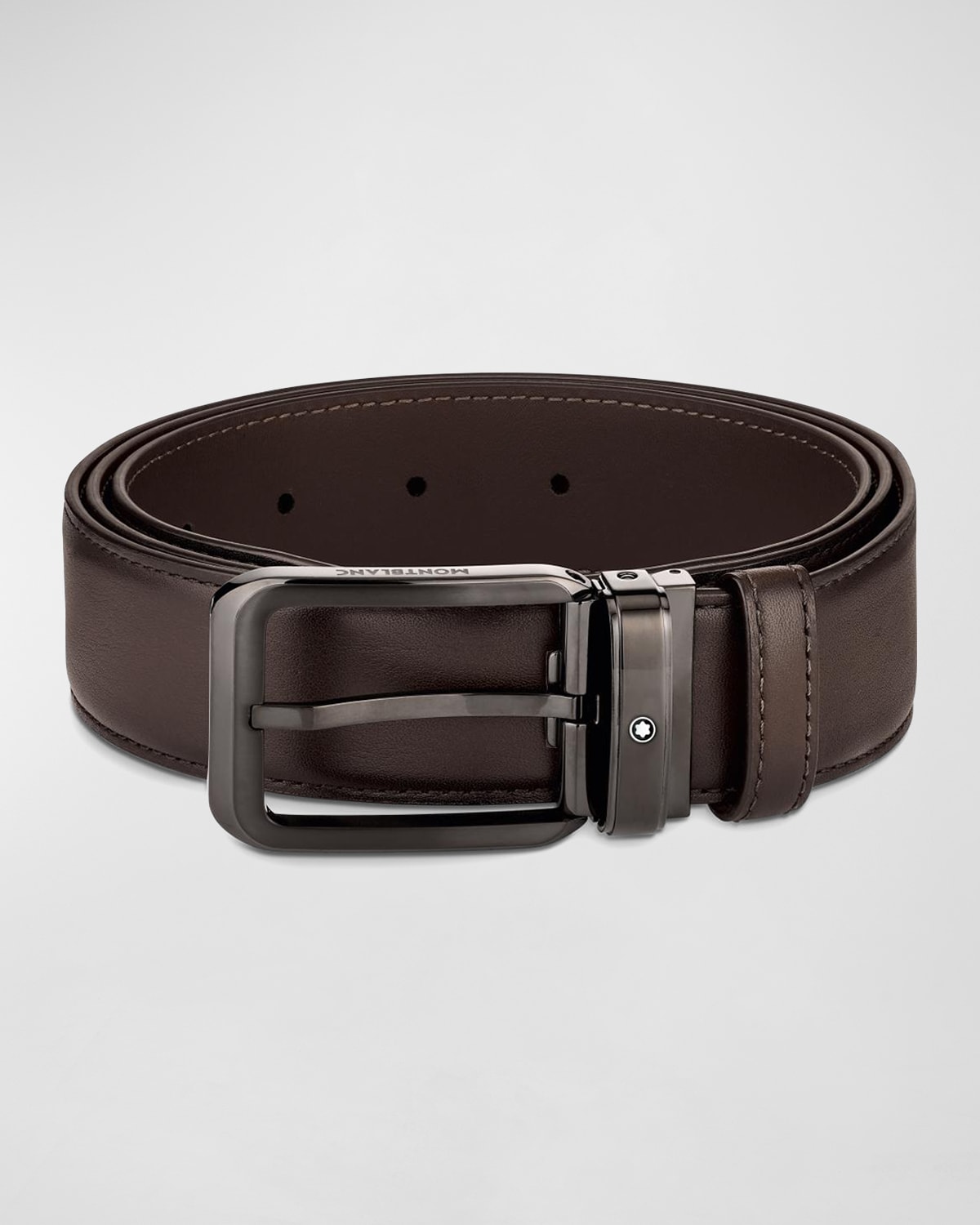 Montblanc Men's Rectangle Pin Buckle Leather Belt | Neiman Marcus