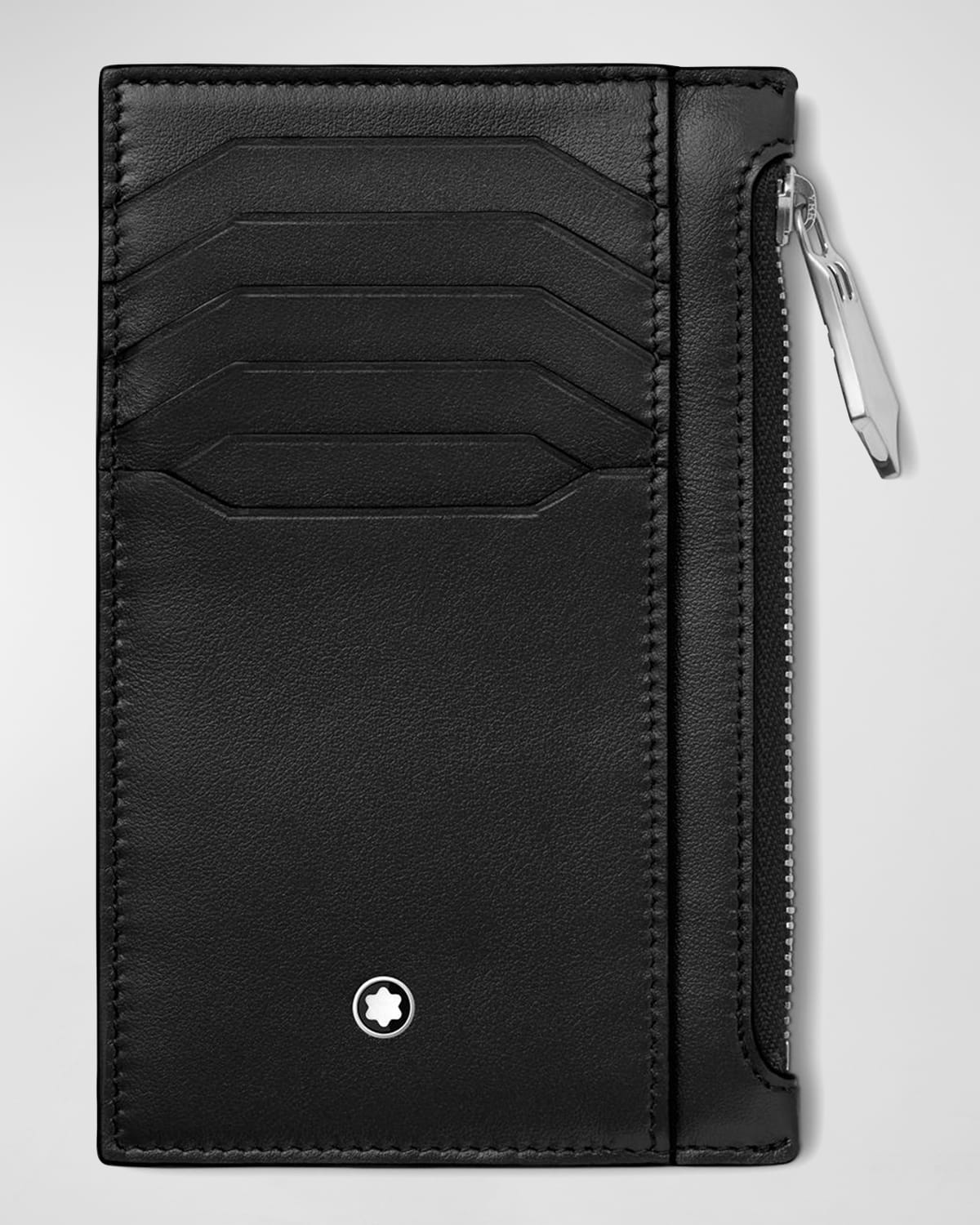 Montblanc Men's Meisterstück Pocket Holder Leather Zip Card Holder
