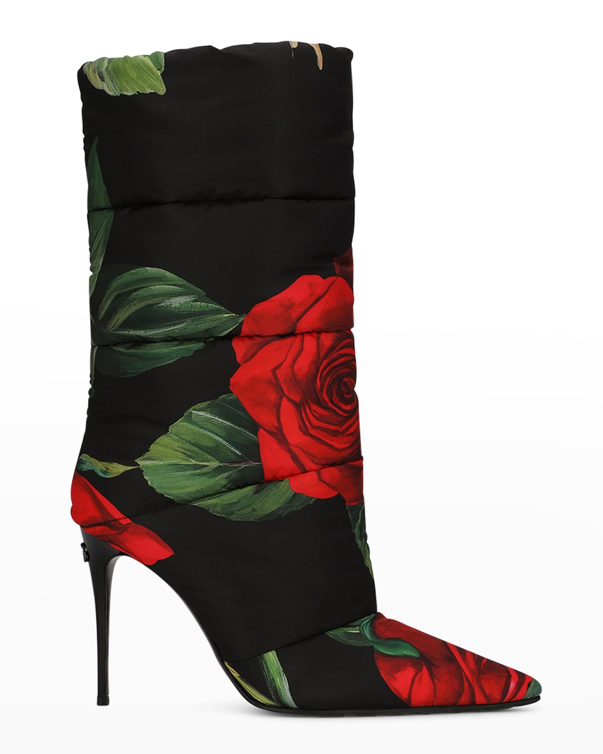 D＆G】Leopard-print nylon ankle boots - alfej.com