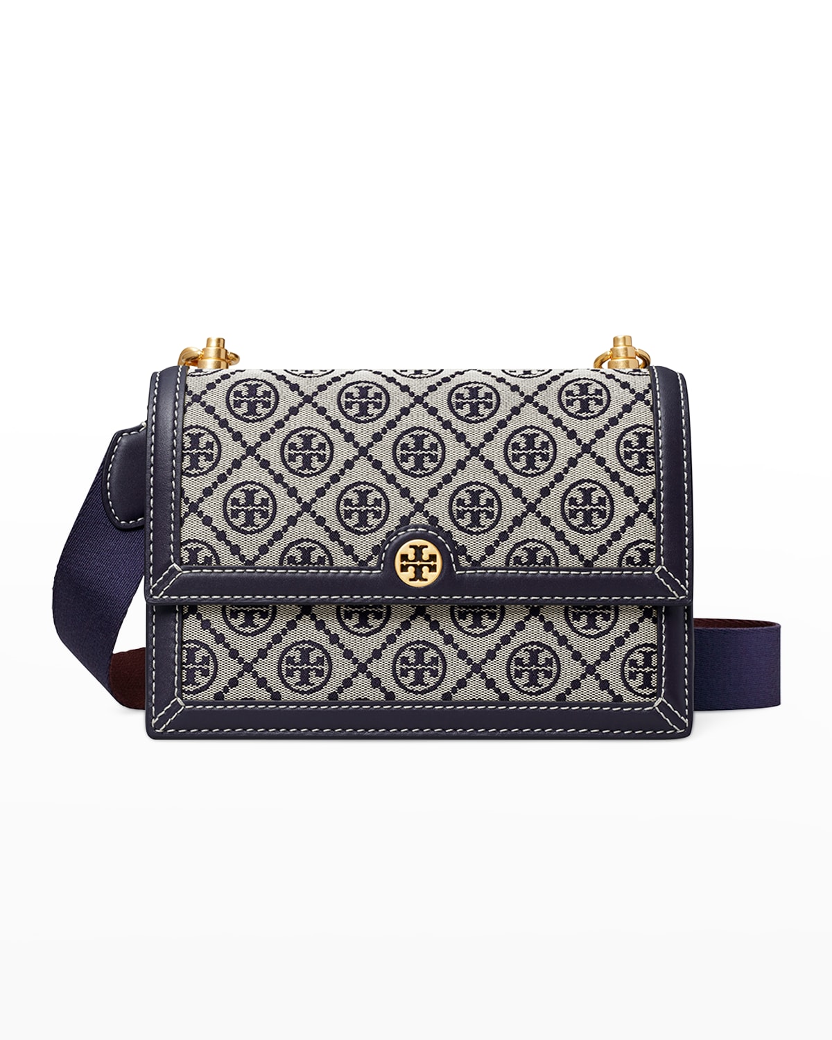 Tory Burch T Monogram Jacquard Shoulder Bag Neiman Marcus