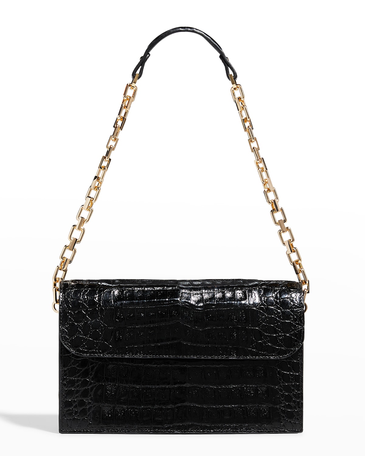 Maria Oliver Luisa Crocodile Shoulder Bag | Neiman Marcus