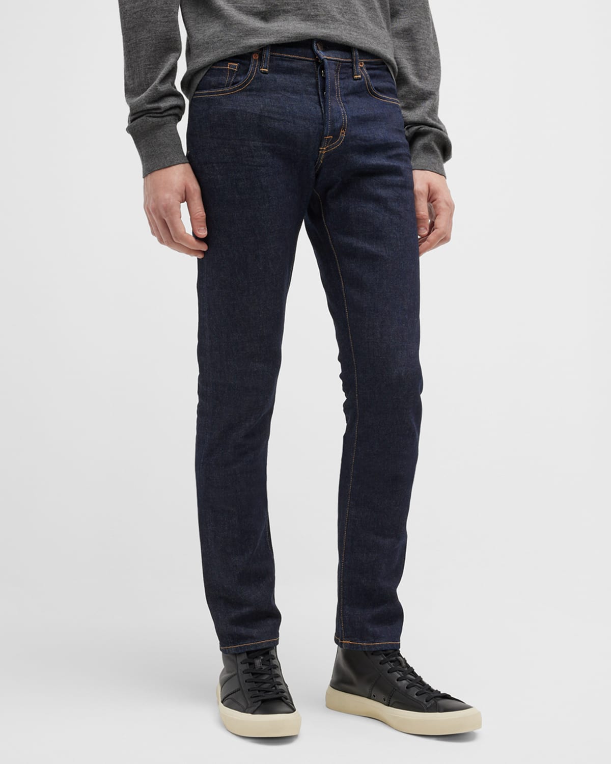 TOM FORD Men's Moleskin Slim-Fit Jeans | Neiman Marcus