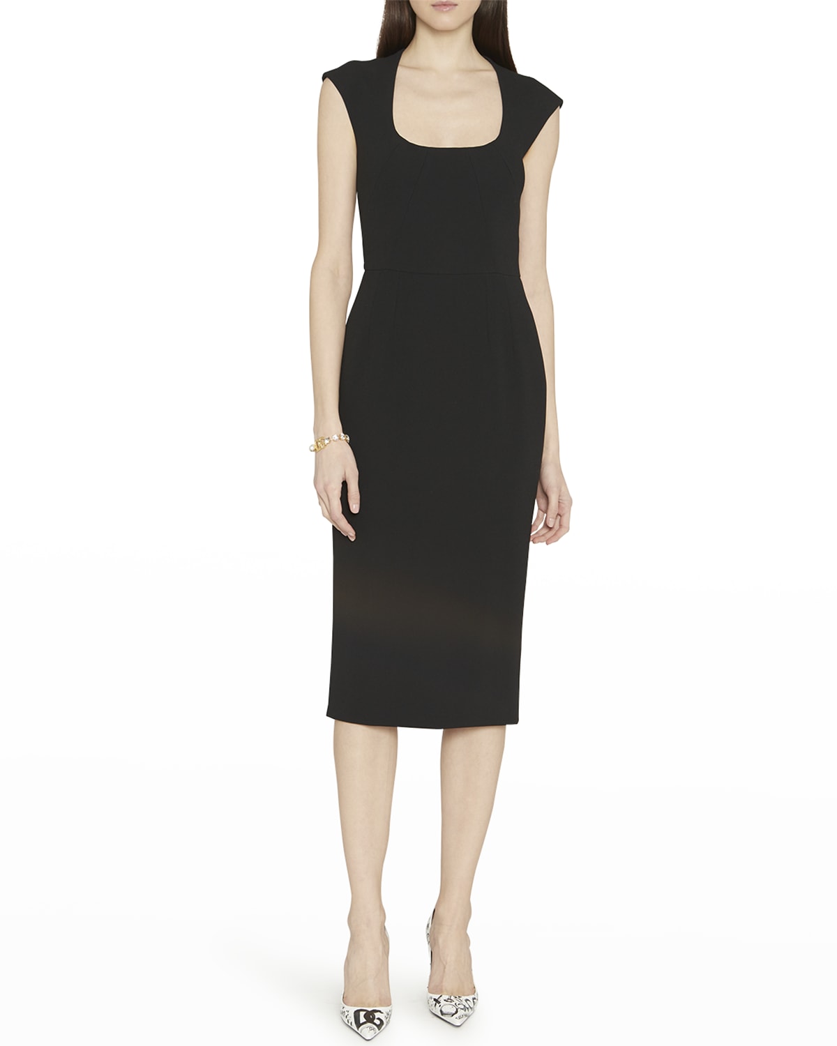 Dolce & Gabbana Red Nylon Blend Cady Sleeveless Mini Dress