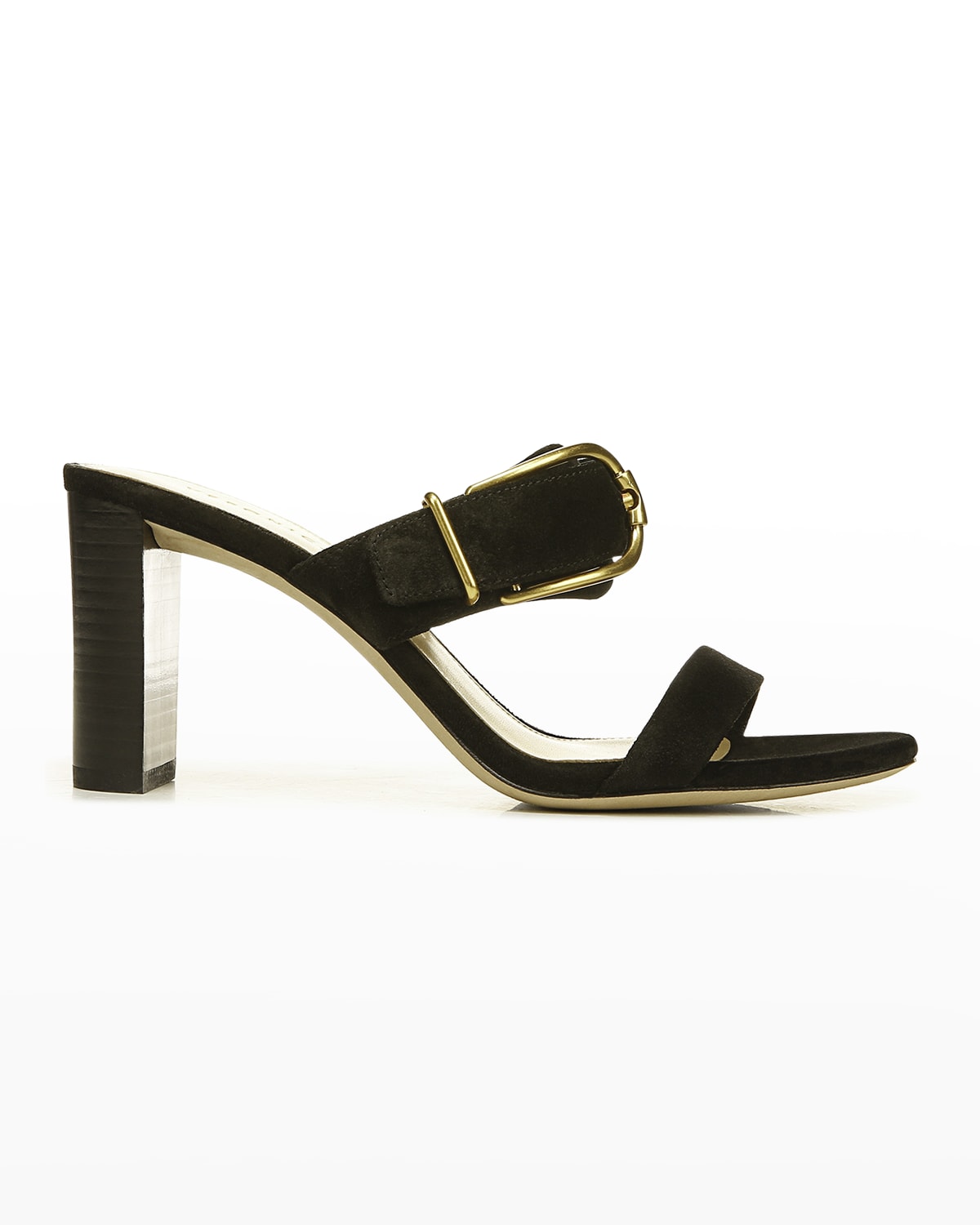 Veronica Beard Ginny Suede Caged Mule Sandals | Neiman Marcus