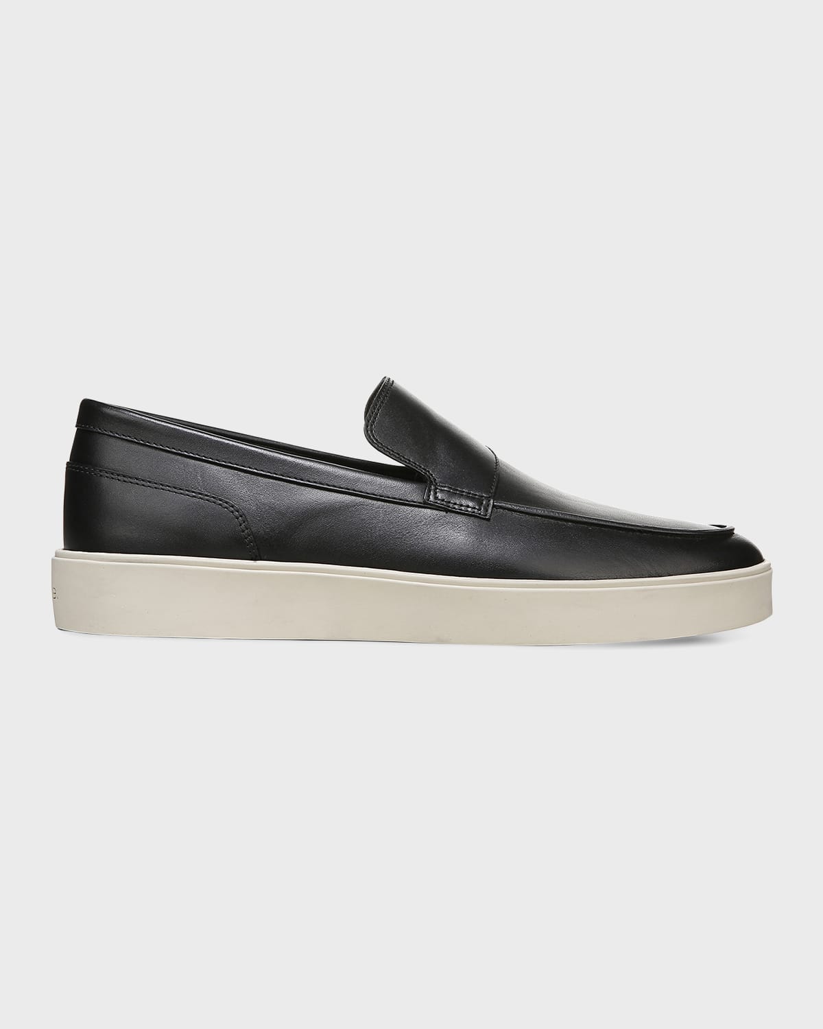 The Crint Black Men's Leather Loafers main image 0