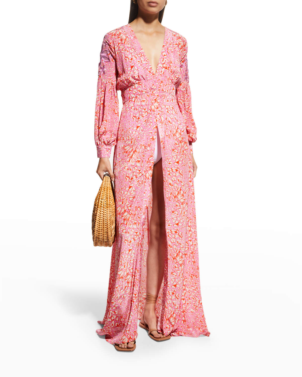 THE ROW Grete Long-Sleeve Maxi Dress | Neiman Marcus