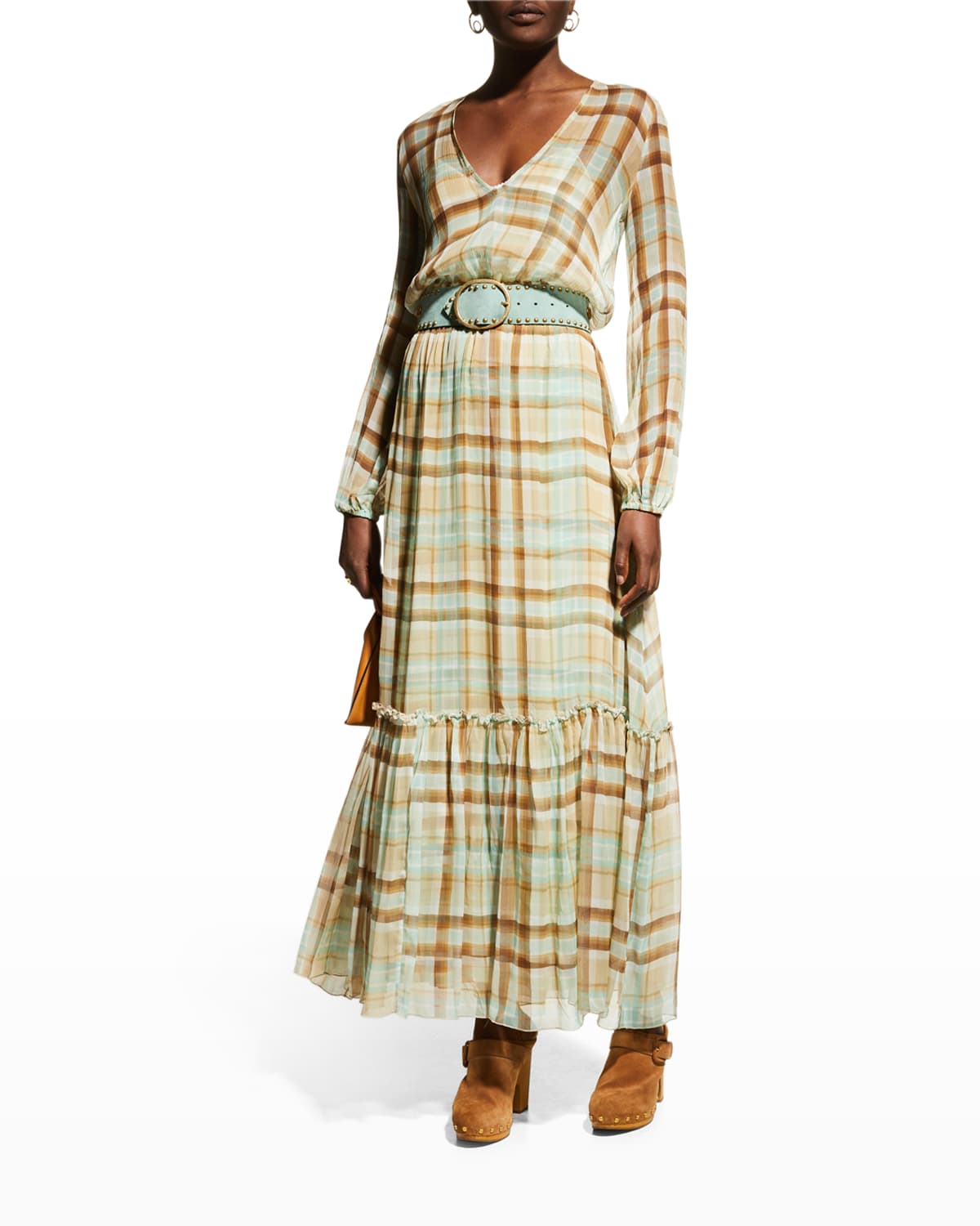 Contrast Pleating Shirt Dress: BLACK/BLUE / M main image 0