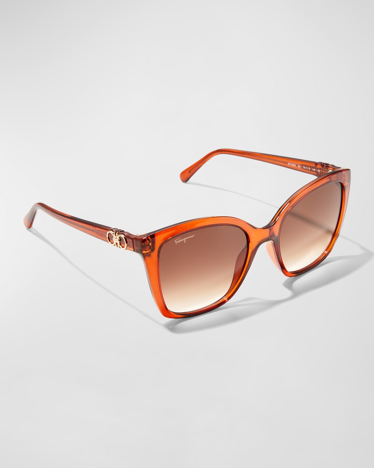 Ferragamo Brown Injected Sunglasses