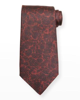 Men's Extra Long Aquamarine Silk Tie