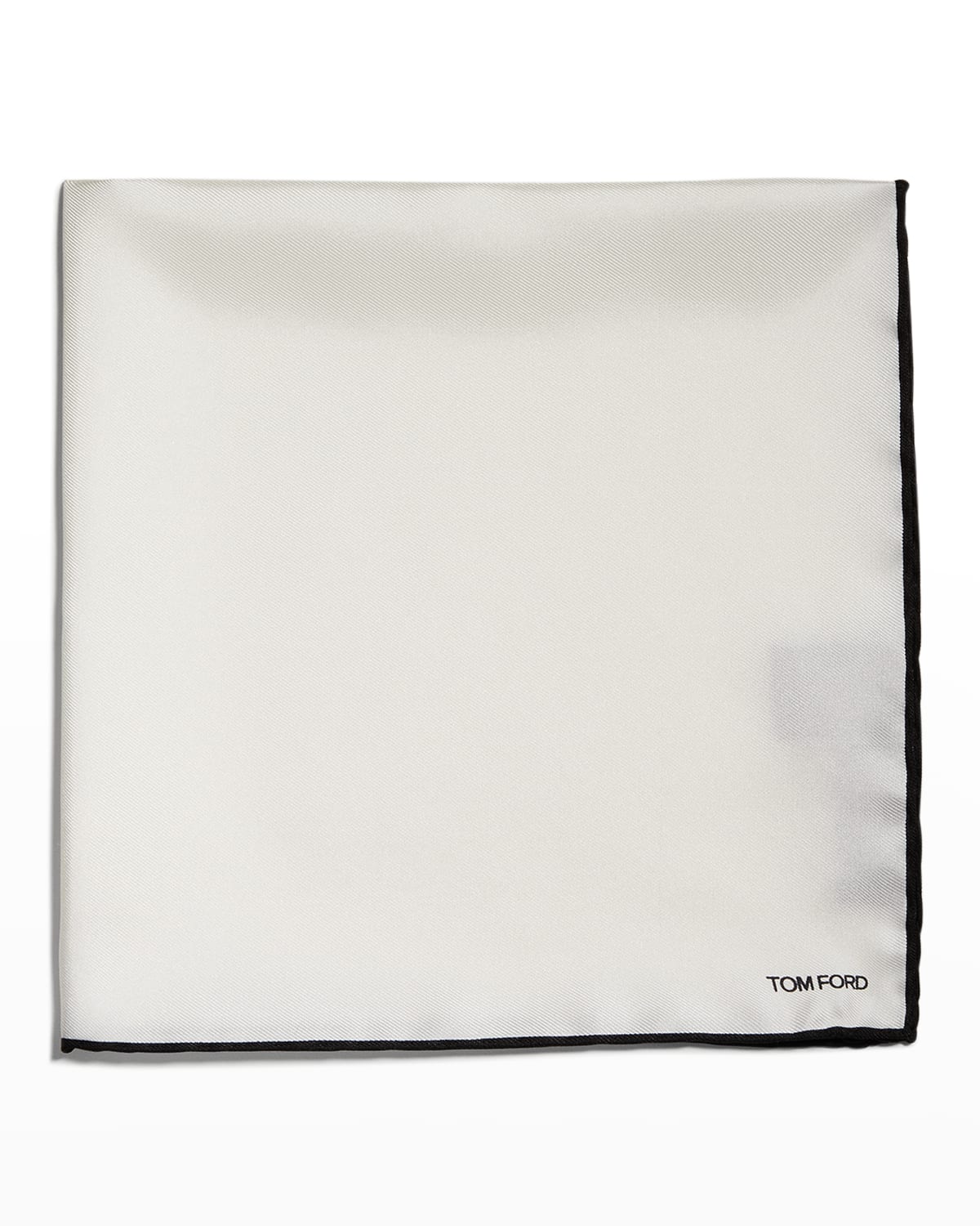 Tom Ford Gray Silk Pocket Square