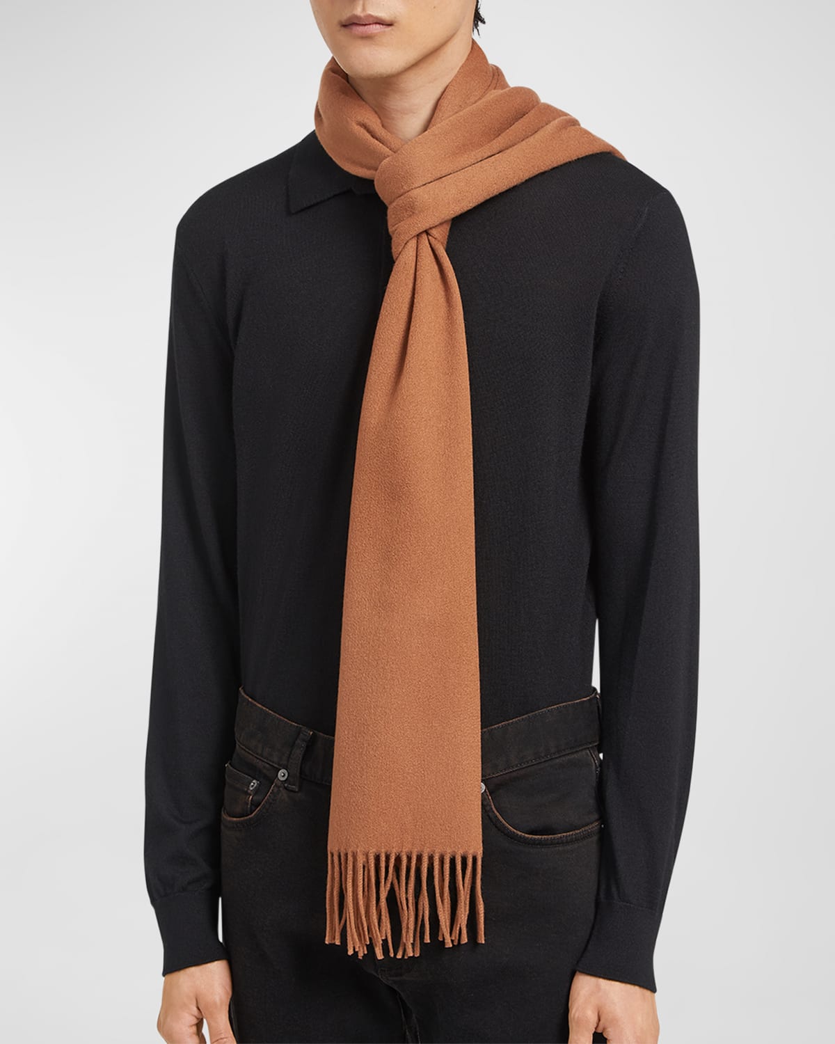 Alonpi Men's Cashmere Degradé Rectangle Scarf | Neiman Marcus