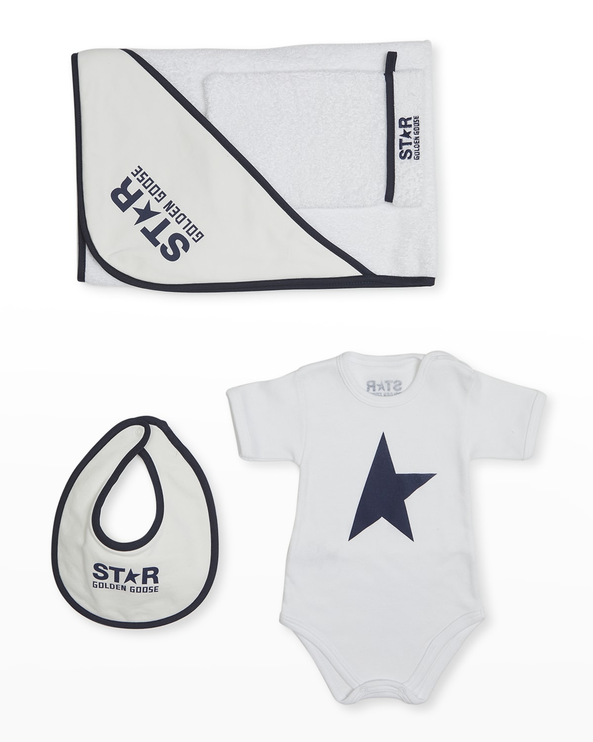 Golden Goose Boy's Stripes And Doodles Baby Gift Set, Size Newborn-9M