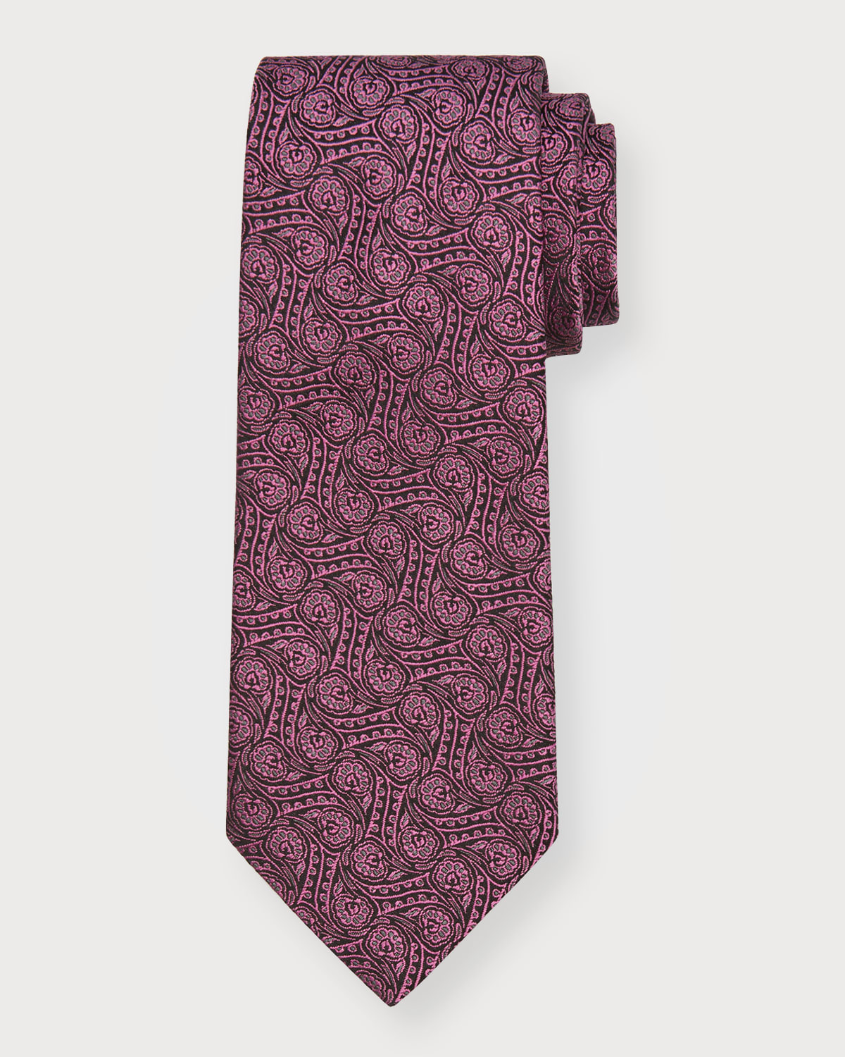jacquard silk tie