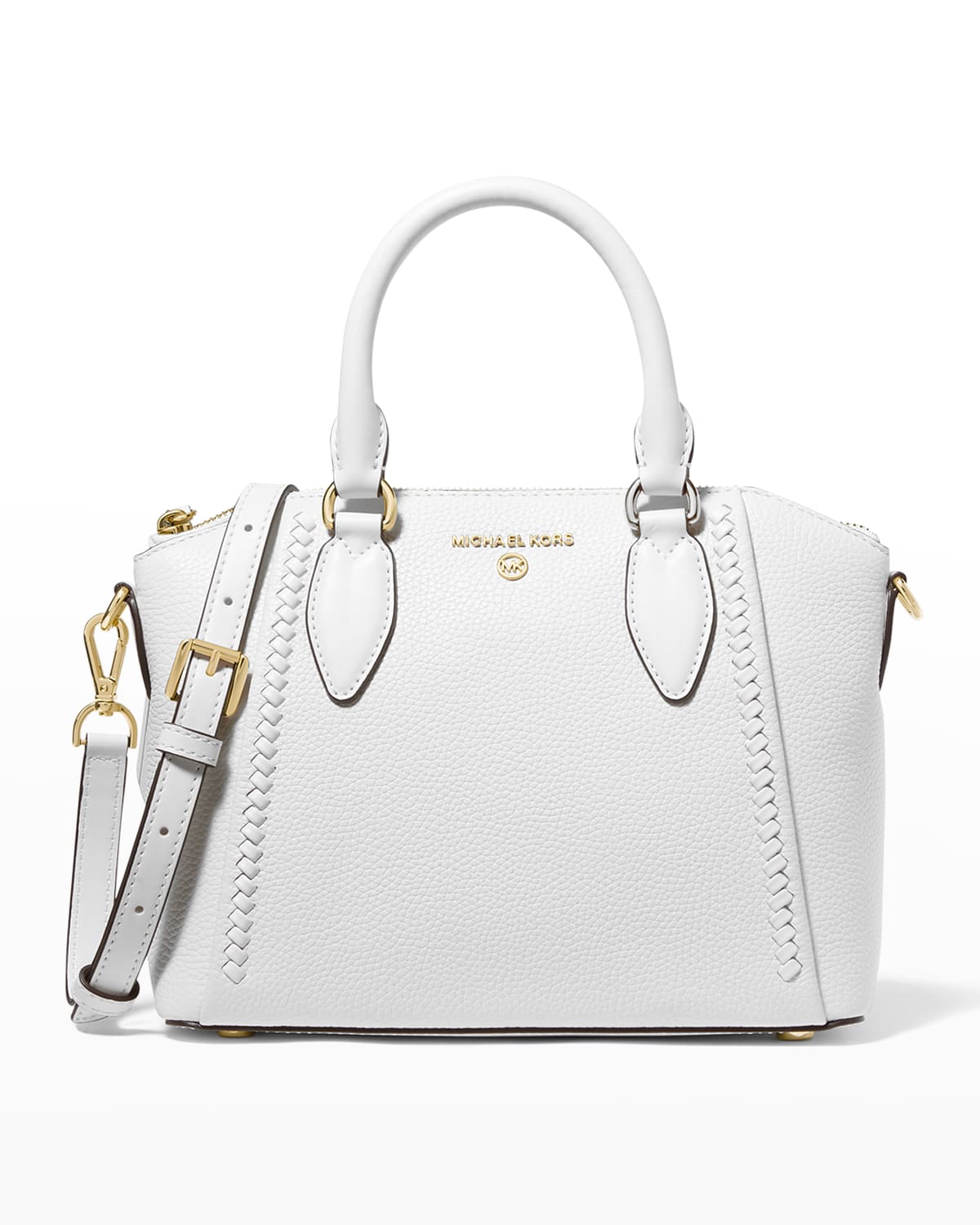 MICHAEL Michael Kors Sienna Medium SnakeEmbossed TopHandle Bag