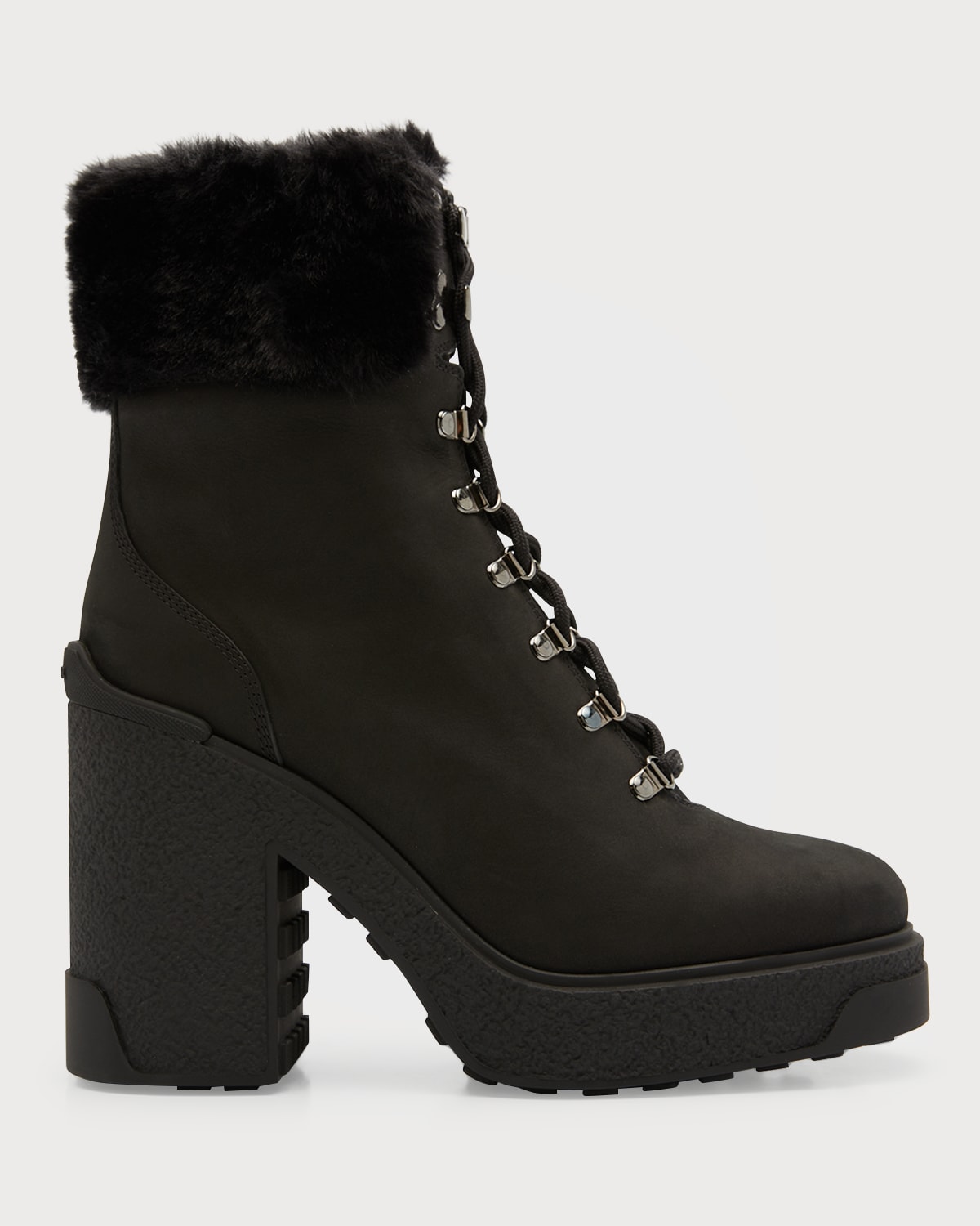 Ash Move Knit FauxFur Sneakers Booties Neiman Marcus