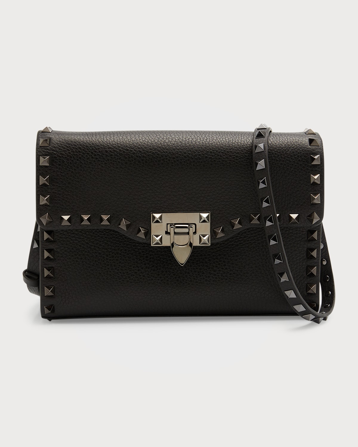 Valentino Garavani Rockstud Small Flap Leather Shoulder Bag Neiman Marcus
