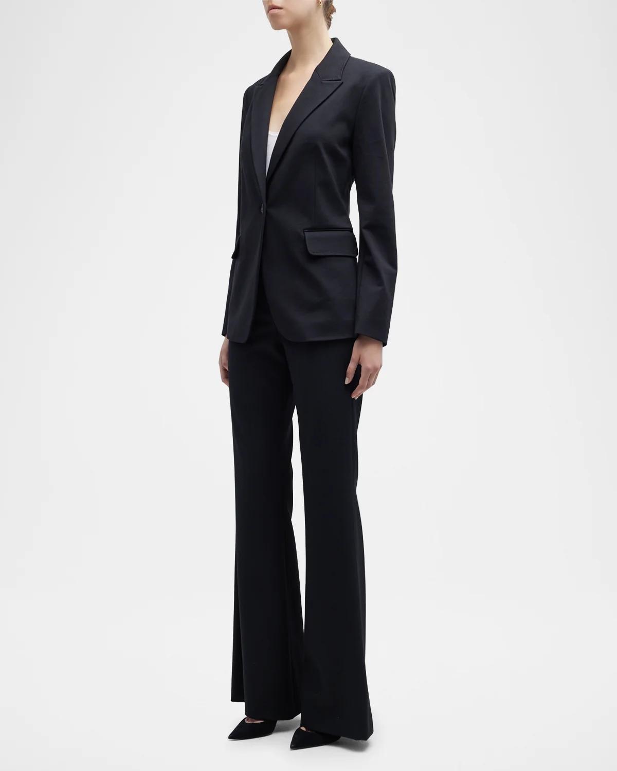 Collette Peak-Lapel Single-Button Jacket - thumbnail 2
