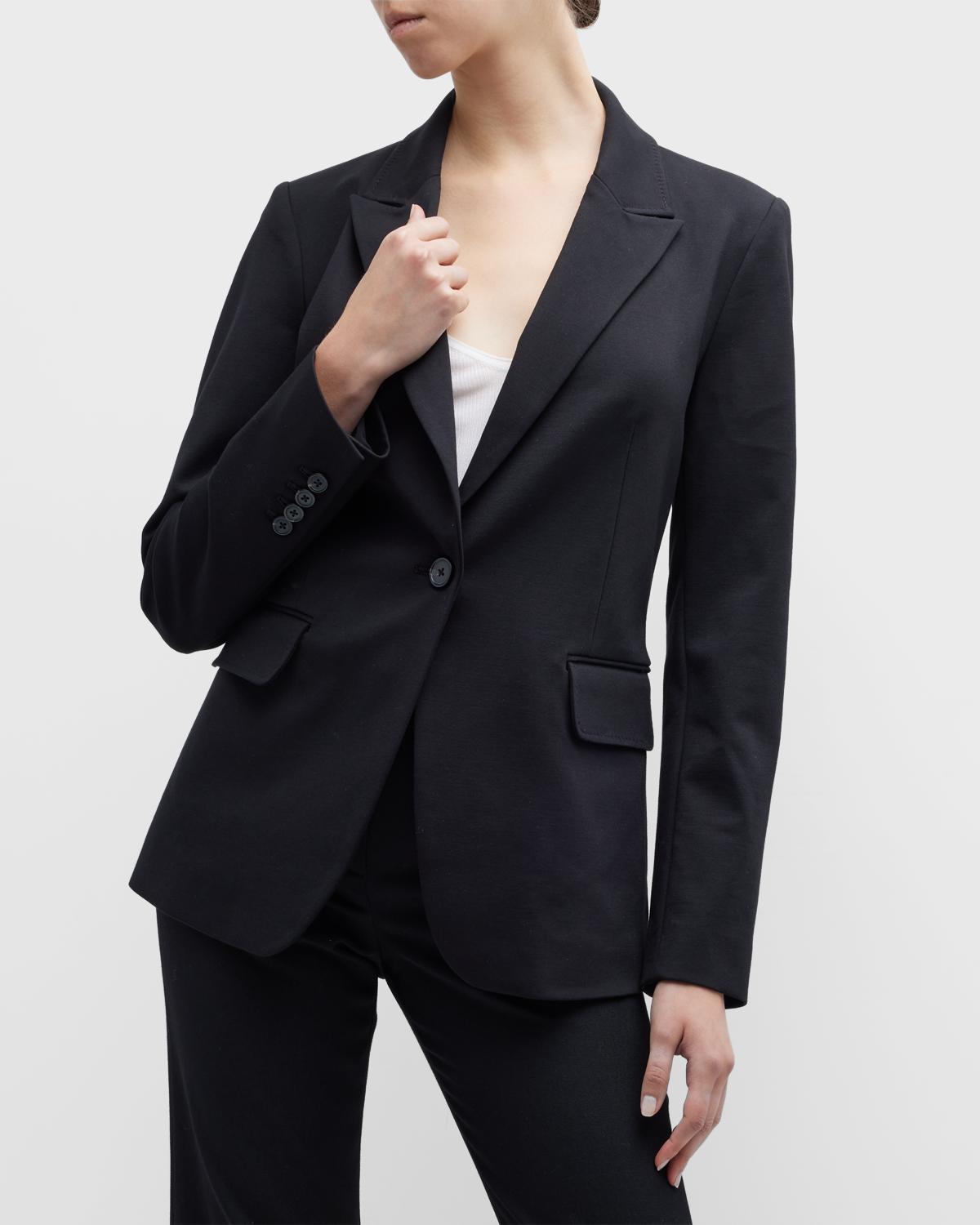 Collette Peak-Lapel Single-Button Jacket - thumbnail 6