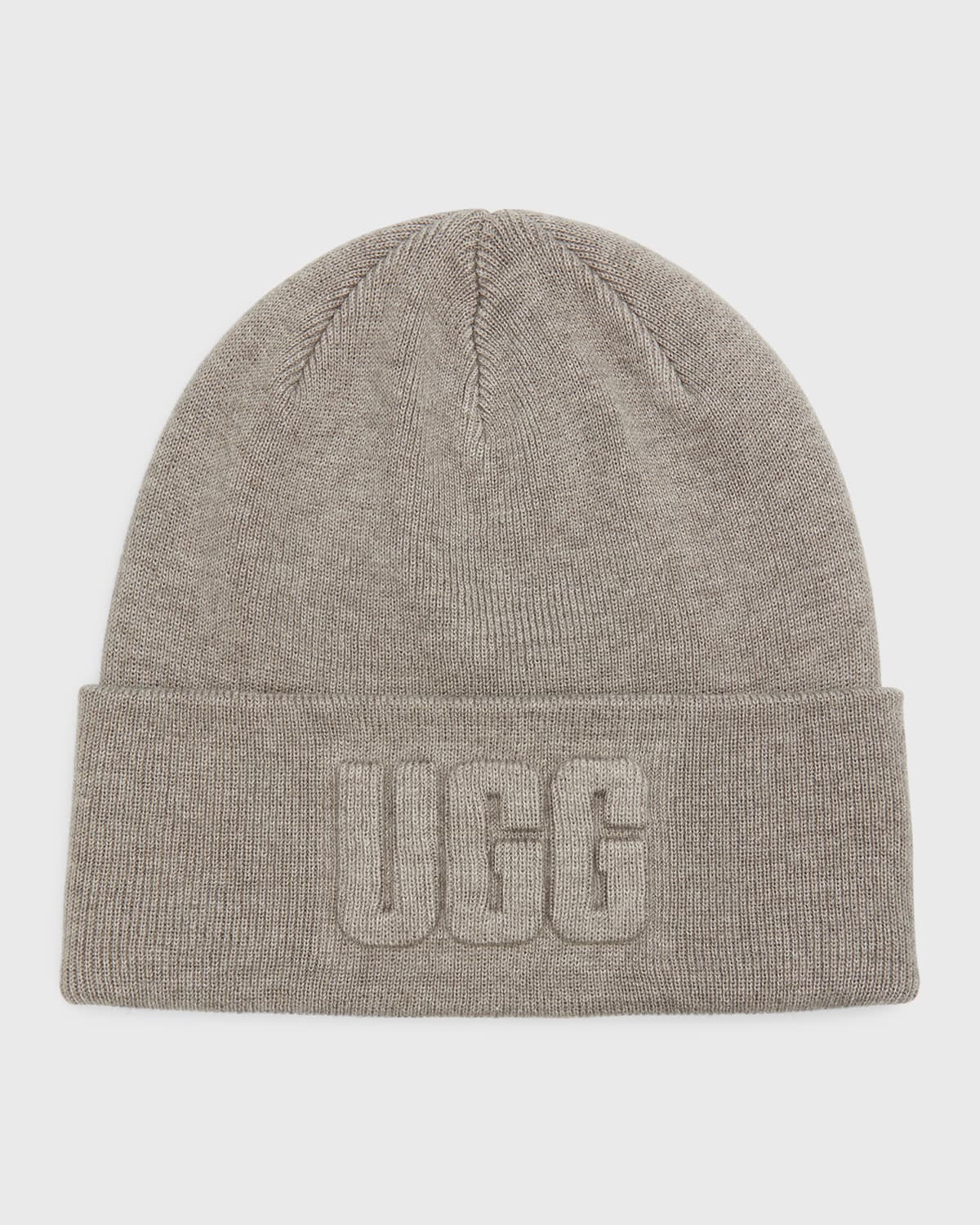 Mackage Men's Kiko JacquardMonogram Beanie Hat Neiman Marcus