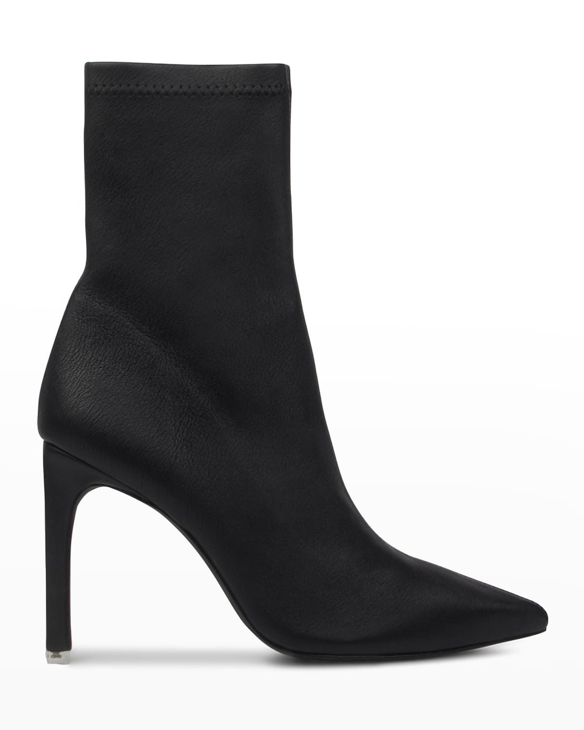 suede stiletto booties