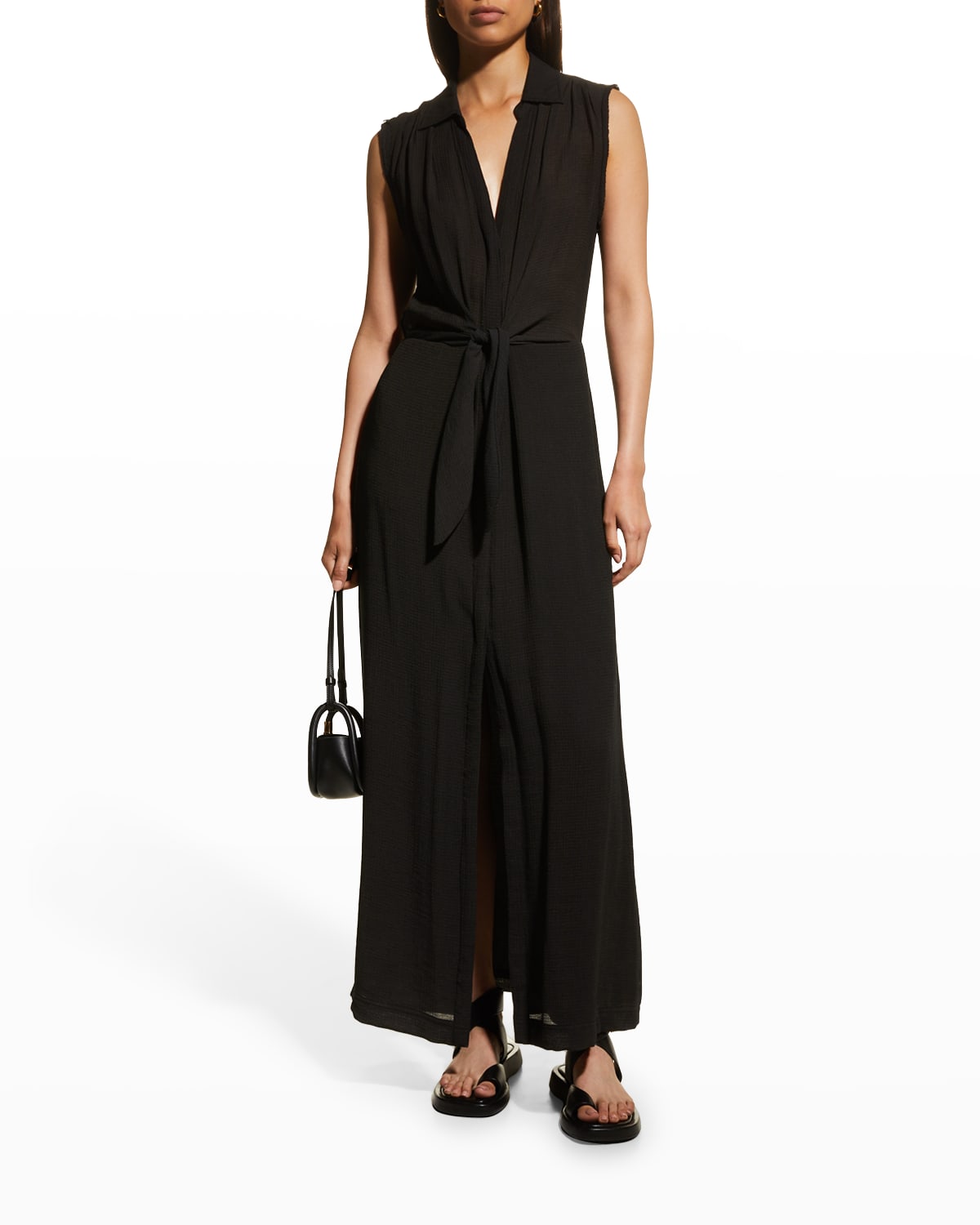 Xirena Etta Sleeveless Gauze Midi Dress Neiman Marcus