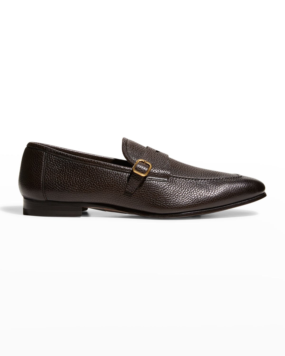 Brunello Cucinelli Men's Suede Leather Penny Loafers | Neiman Marcus