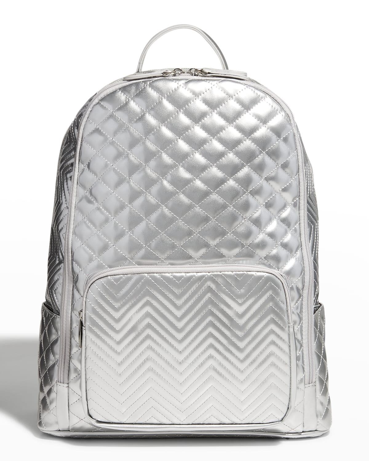 Bari Lynn Girl's Metallic Chevron Backpack | Neiman Marcus