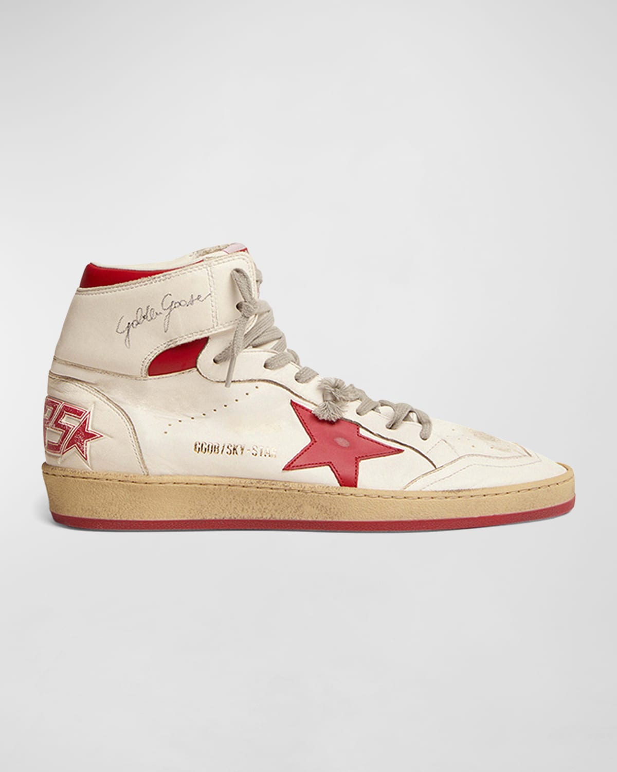 Golden Goose Men's Ball Star Distressed Leather LowTop Sneakers