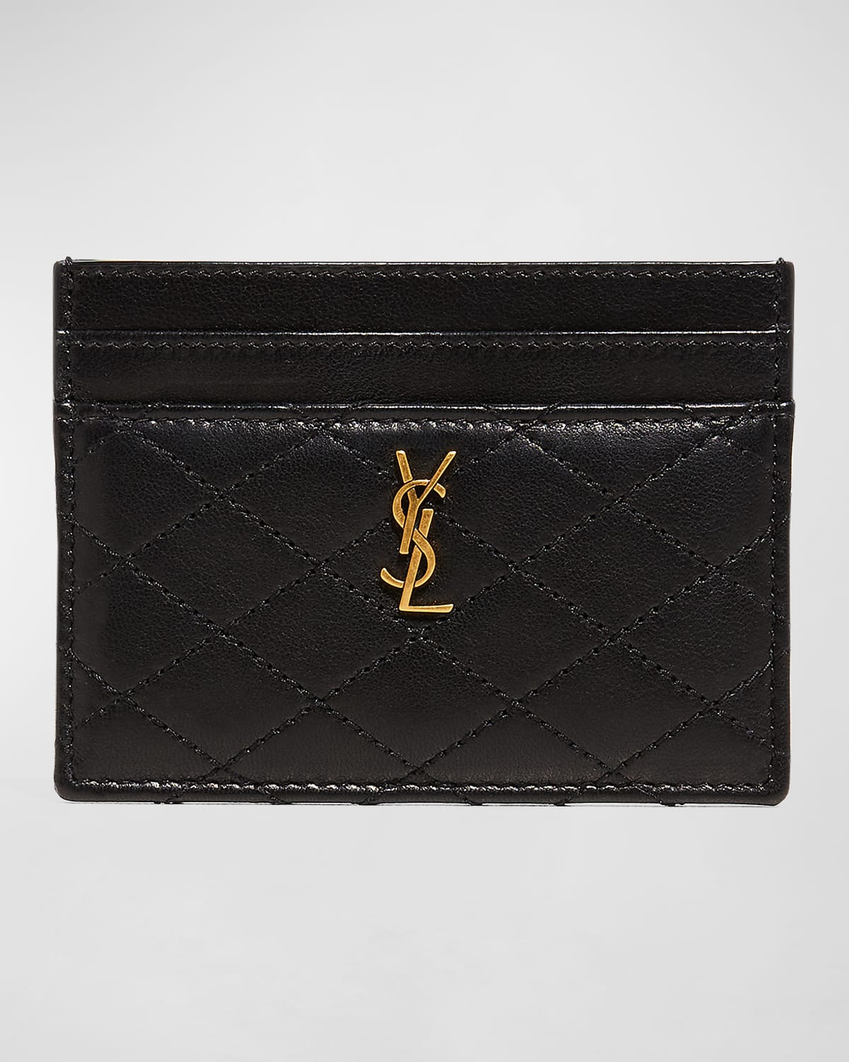 Saint laurent ysl monogram zip card case neiman marcus