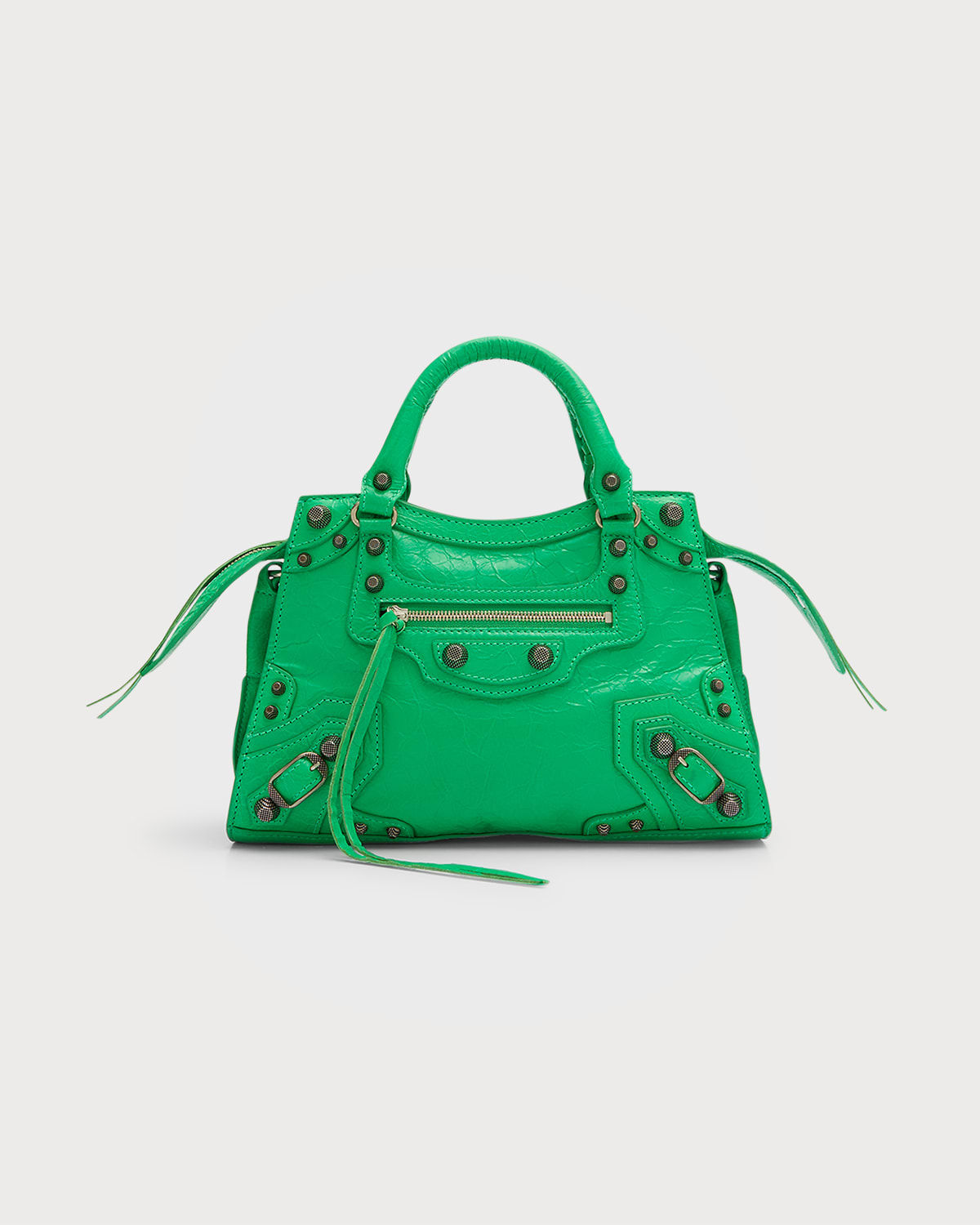 Balenciaga Cagole XS Leather Top-Handle Bag | Neiman Marcus