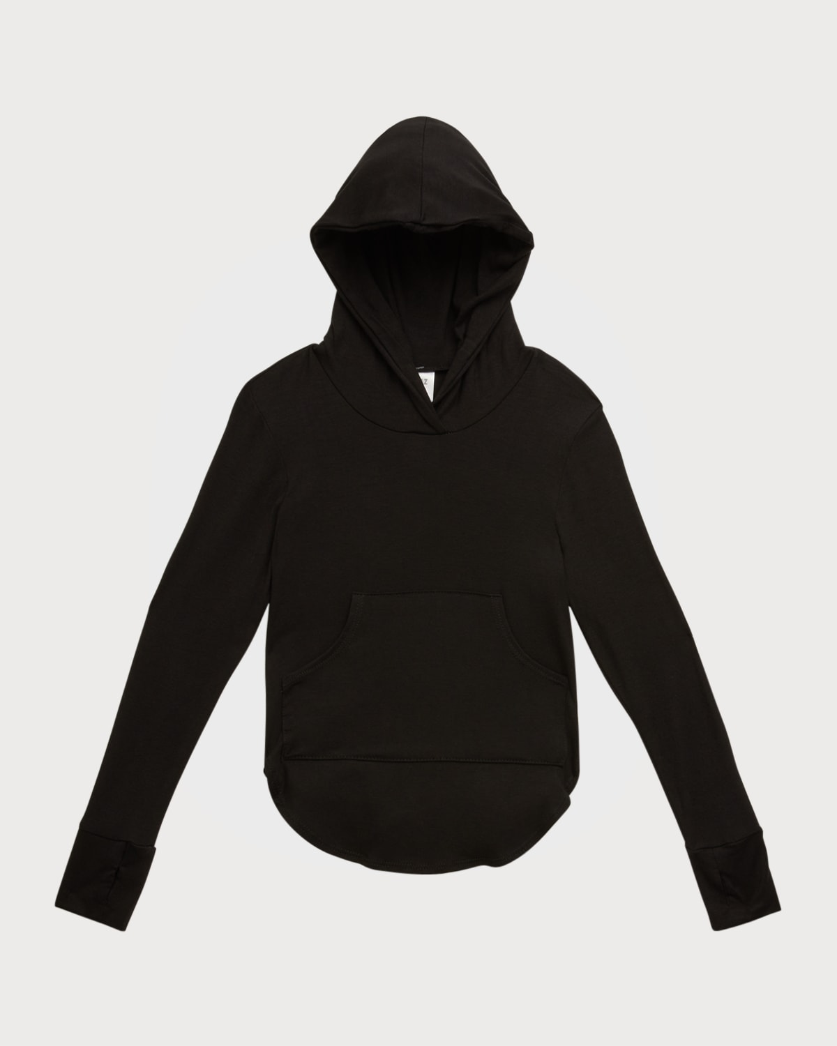 Half Zip Thumbhole Sleeve Hoodie Active Pants 2pcs Outfit