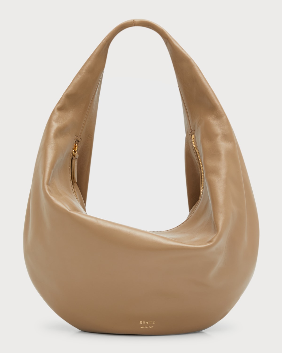 Khaite Olivia Medium Leather Hobo Bag Neiman Marcus