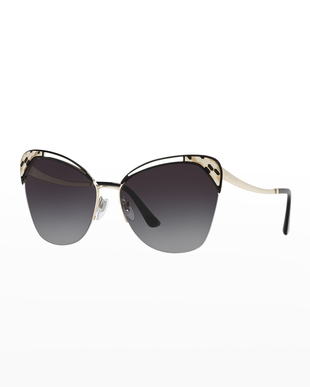 BVLGARI Metal CatEye Sunglasses Neiman Marcus