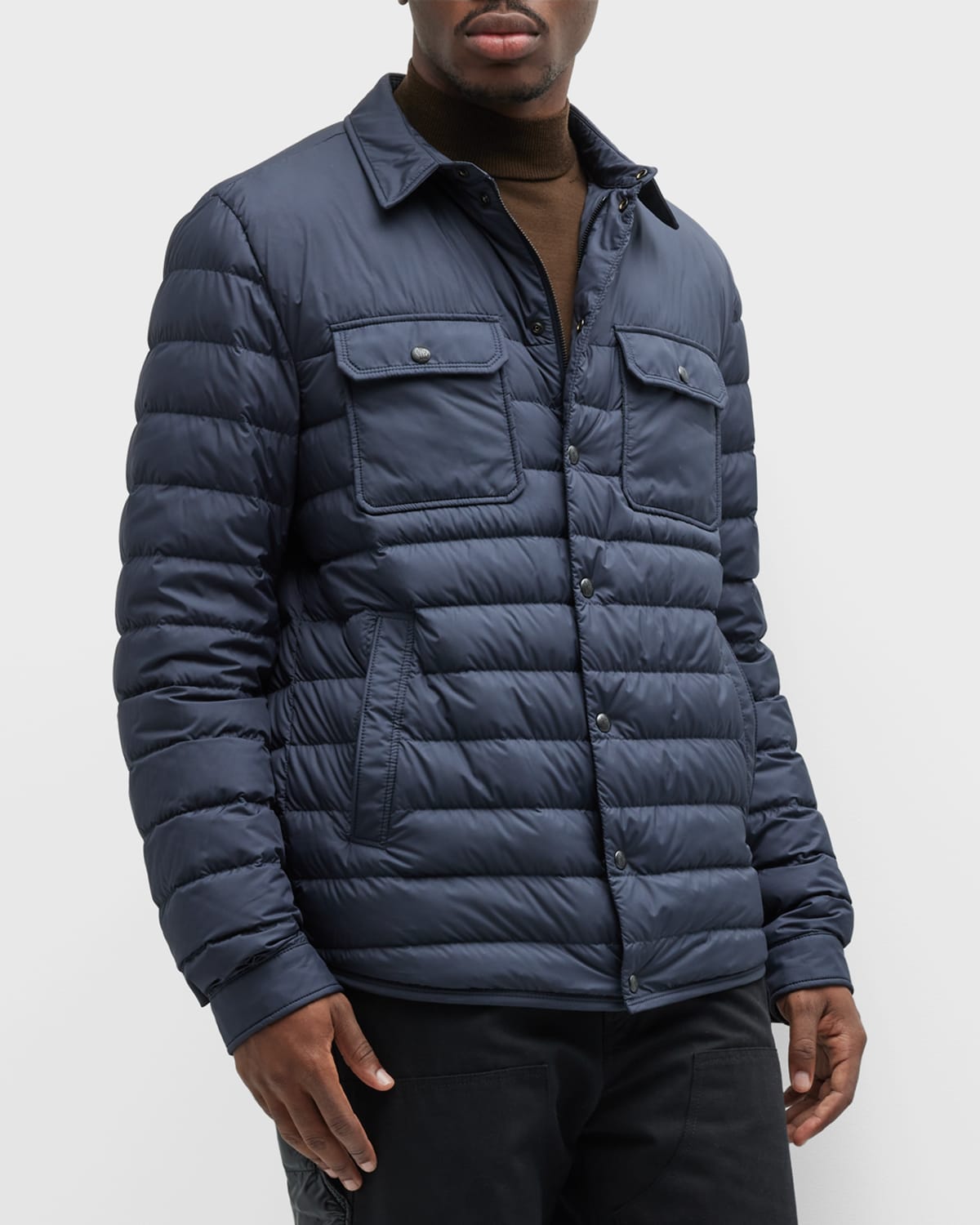 Moncler Men's Cecaud Quilted Down Jacket Neiman Marcus