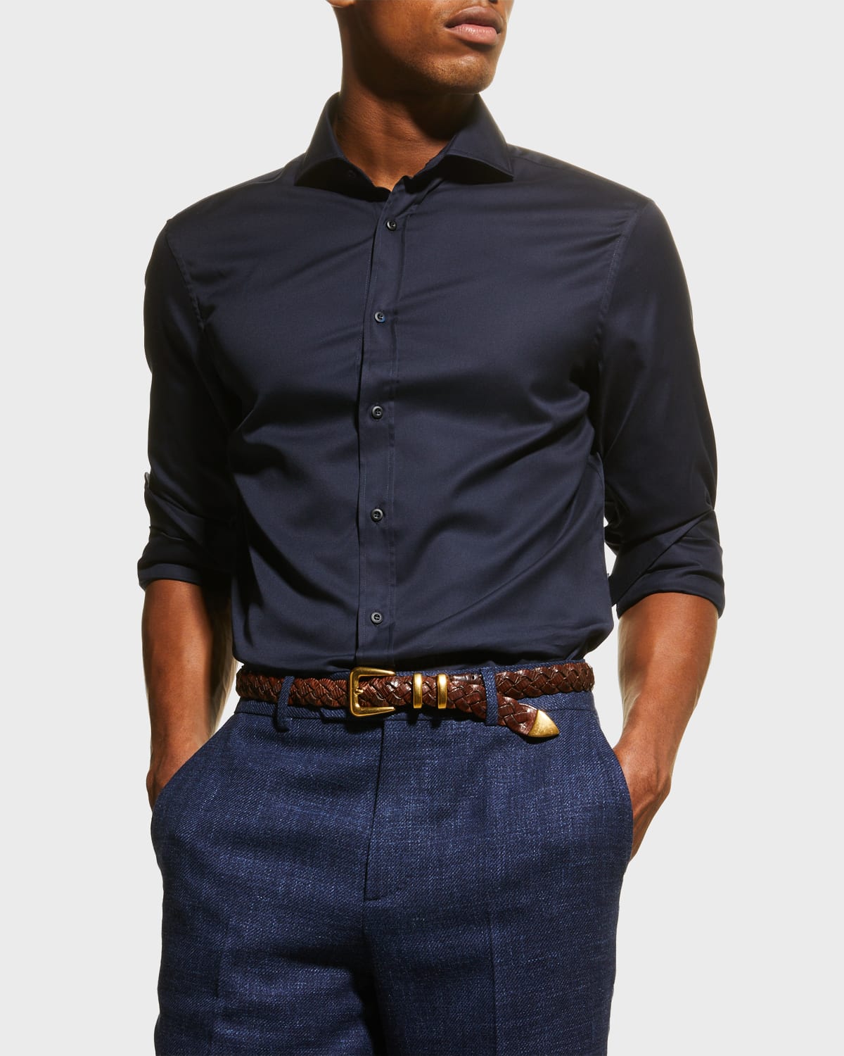 Brunello Cucinelli Men's FrenchCuff Tuxedo Dress Shirt Neiman Marcus