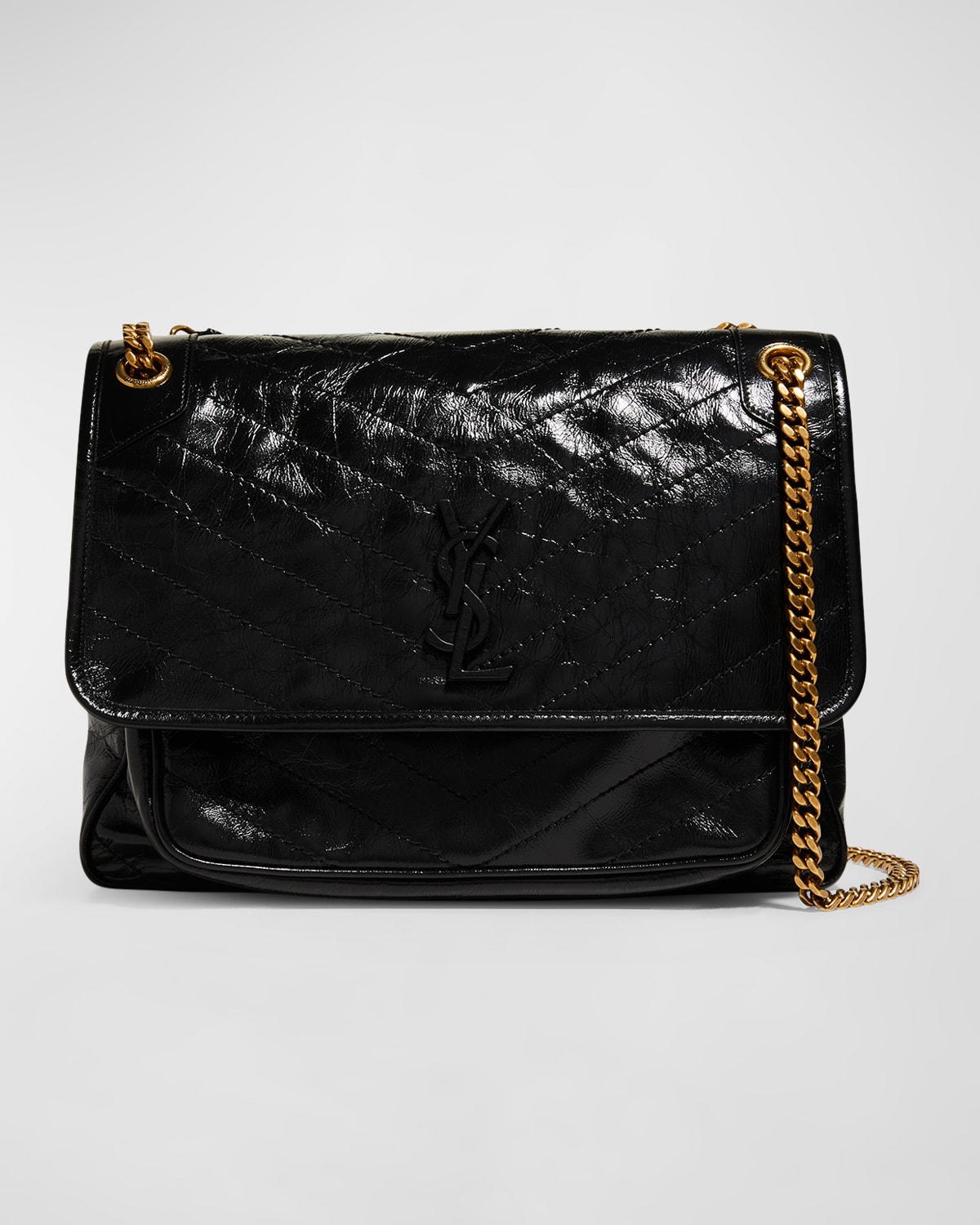 Saint Laurent Medium Quilted Puffer Chain Shoulder Bag Neiman Marcus