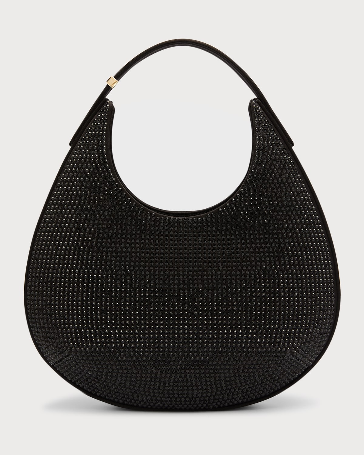 Giorgio Armani Crystal-Embellished Satin Top-Handle Bag | Neiman Marcus