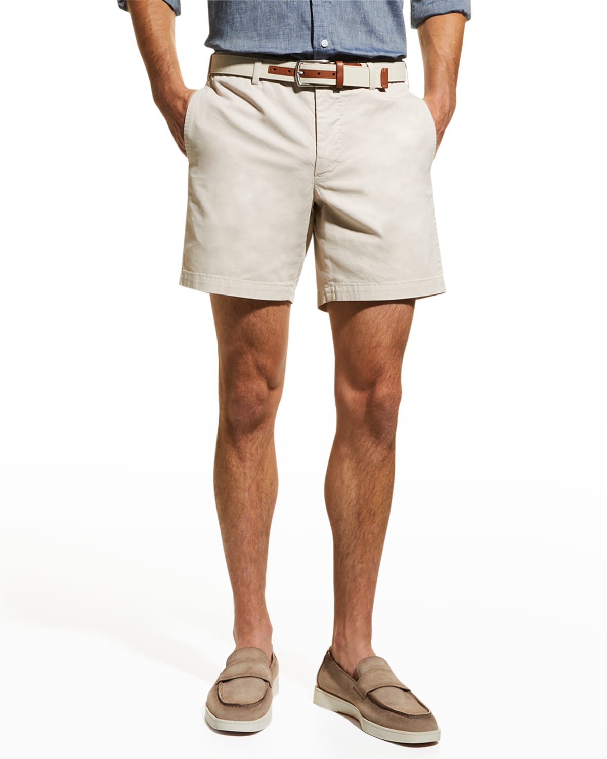 Sid Mashburn Men's Cotton Twill Shorts Neiman Marcus