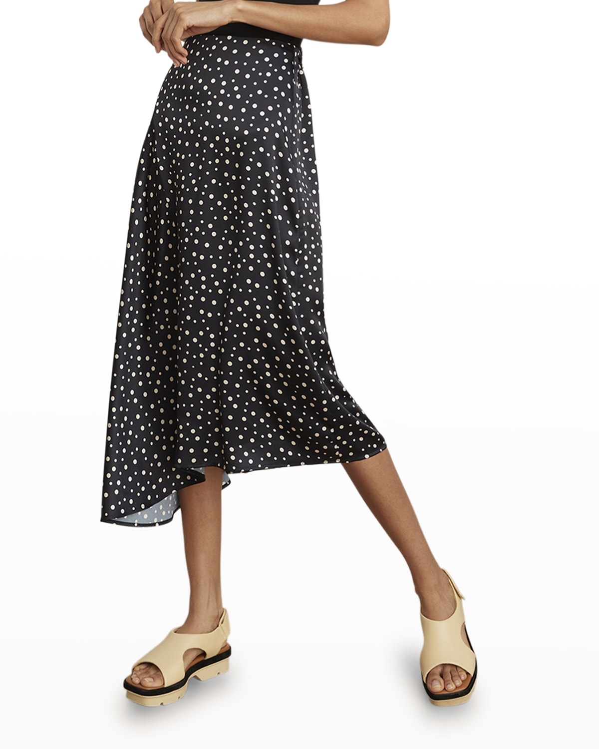 Vince Sequined Midi Slip Skirt | Neiman Marcus