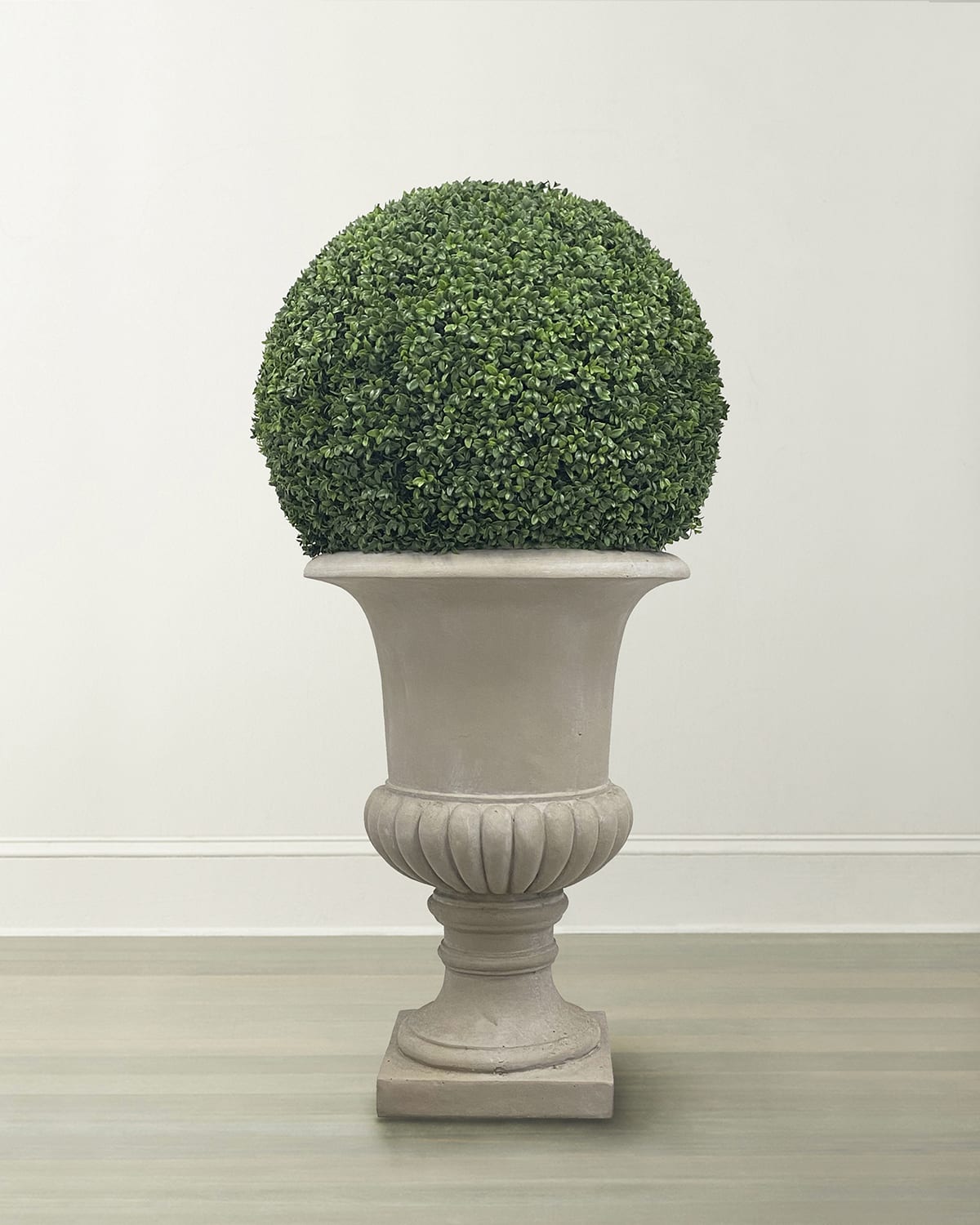 Winward Preserved Boxwood Ball in Porcelain Vase - 14