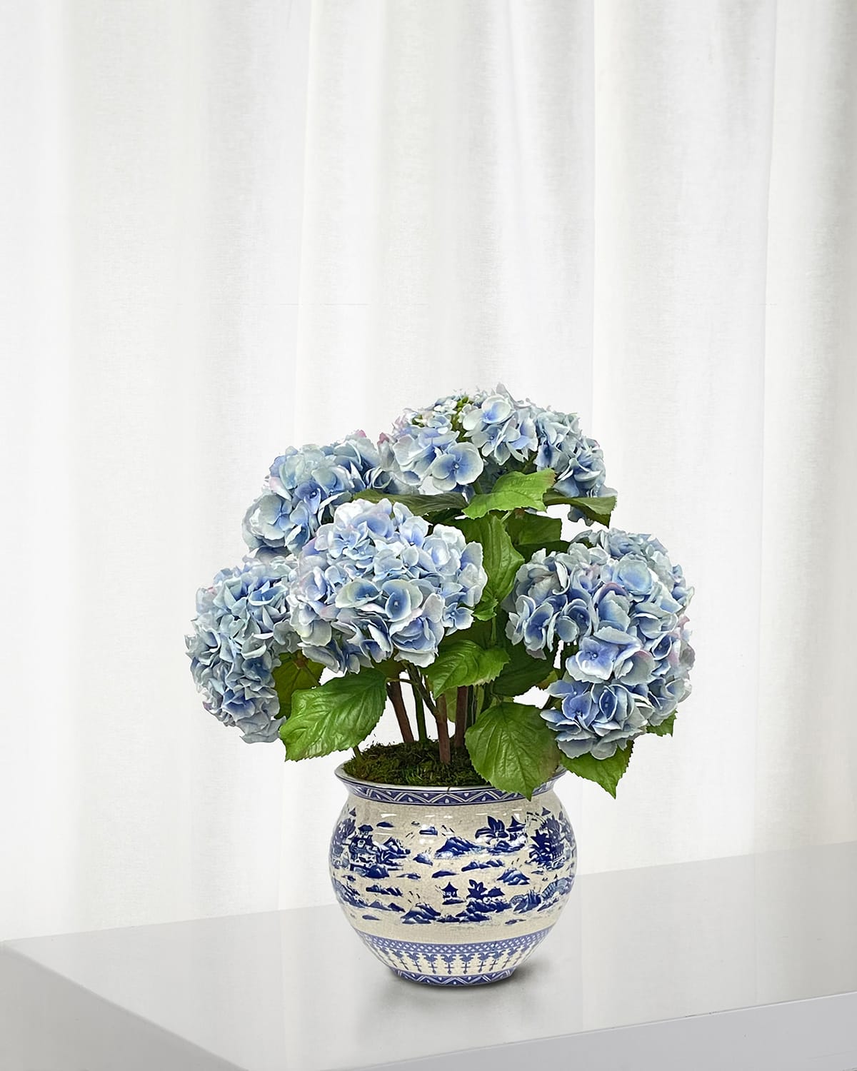 Winward Faux Hydrangeas in Planter Neiman Marcus