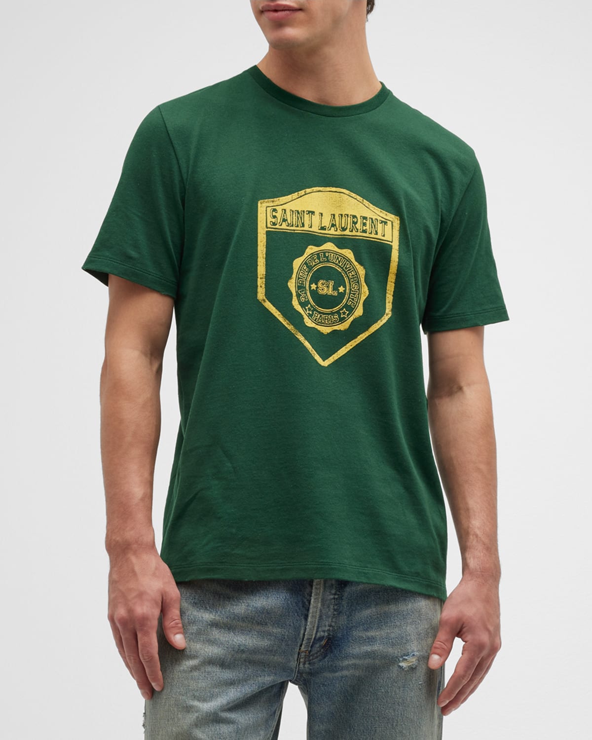 Versace Men's Masks Crew TShirt Neiman Marcus