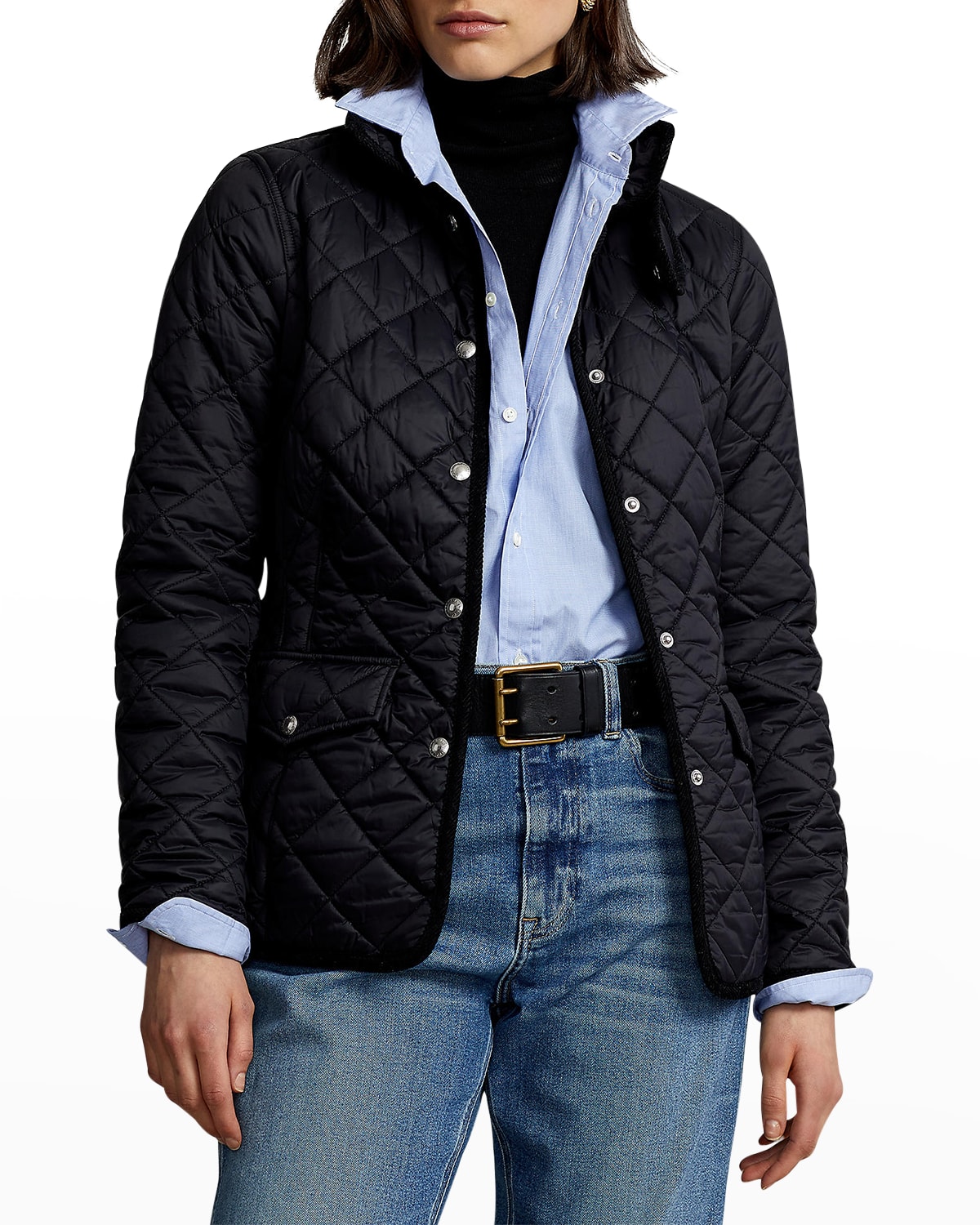 Polo Ralph Lauren WaterRepellant Belted Down Jacket Neiman Marcus