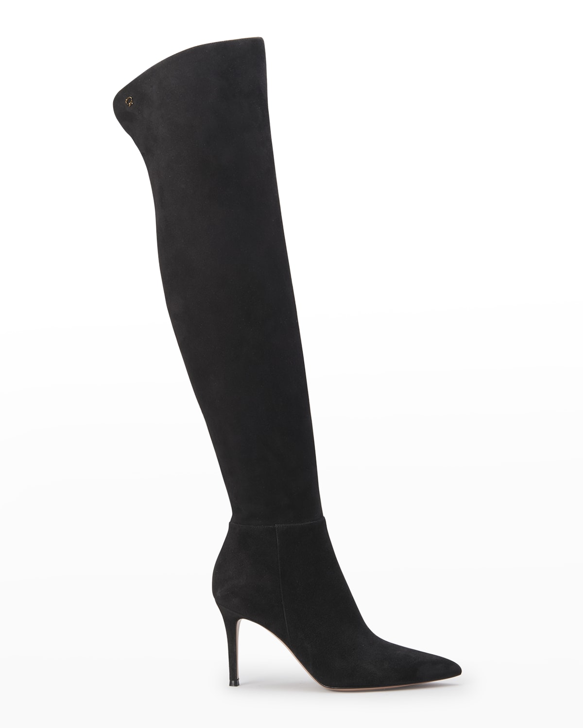 over the knee high suede boots