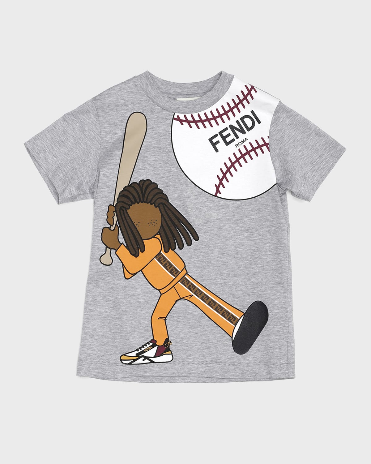 Fendi Boy's Baseball Graphic T-Shirt, Size 3-6 | Neiman Marcus